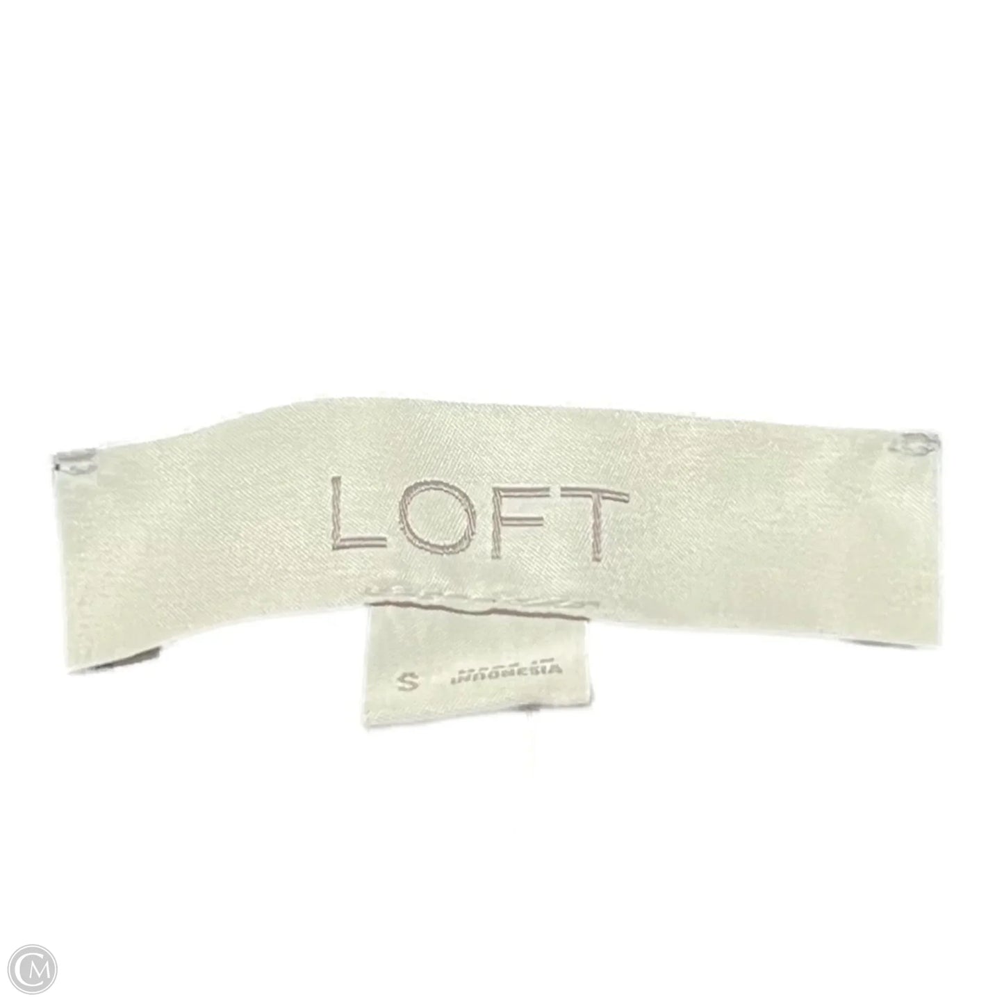 Top Sleeveless By Loft In Black, Size: S