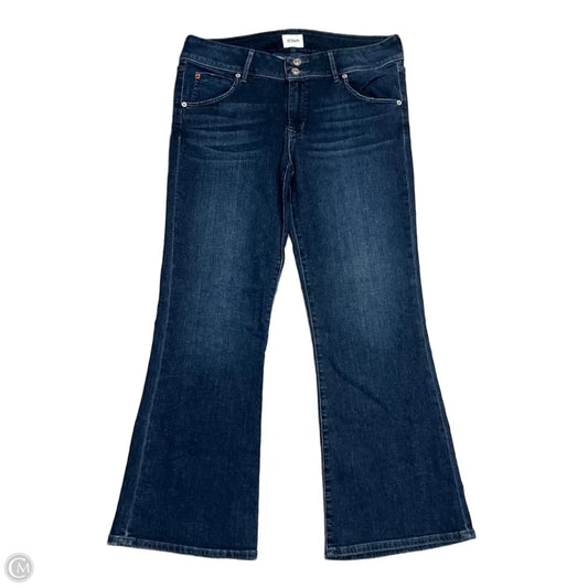 Jeans Flared By Hudson In Blue Denim, Size: 12