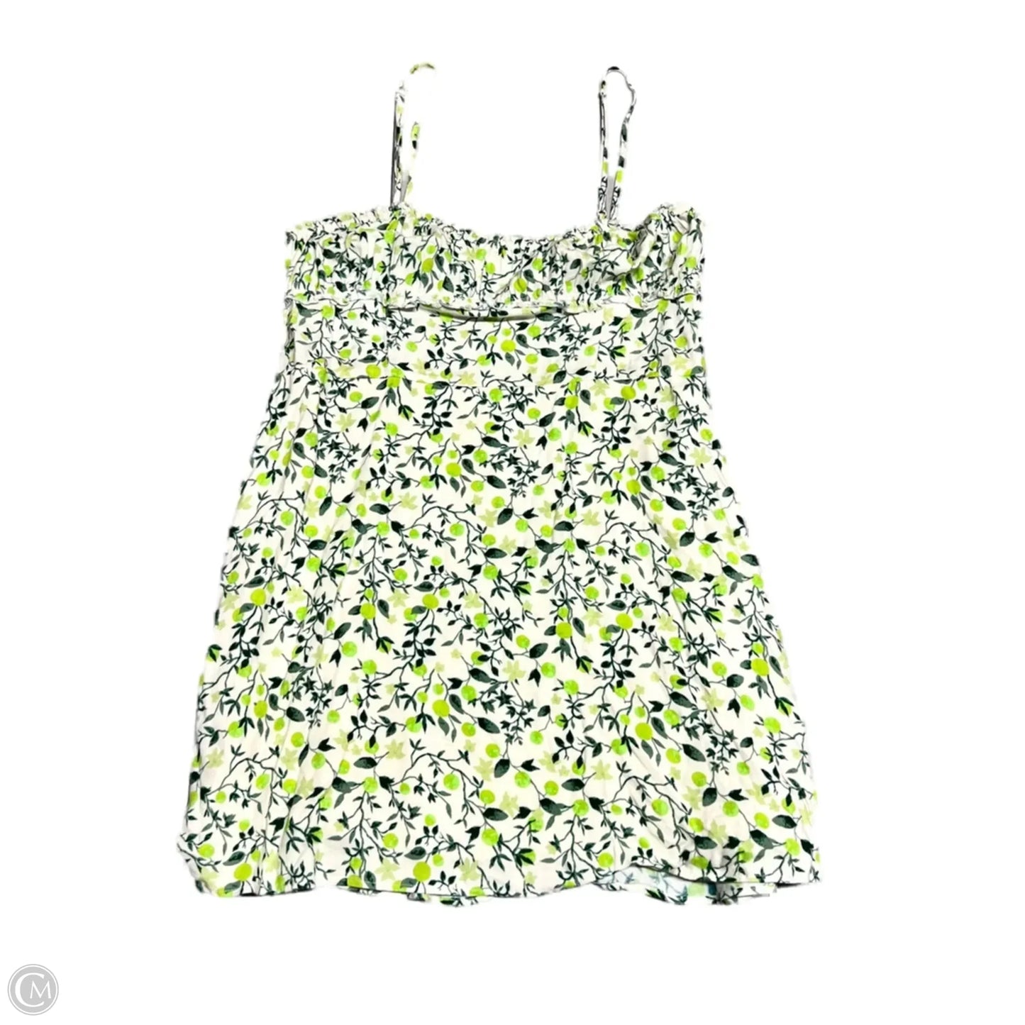 Dress Casual Short By Urban Outfitters In Cream & Green, Size: L