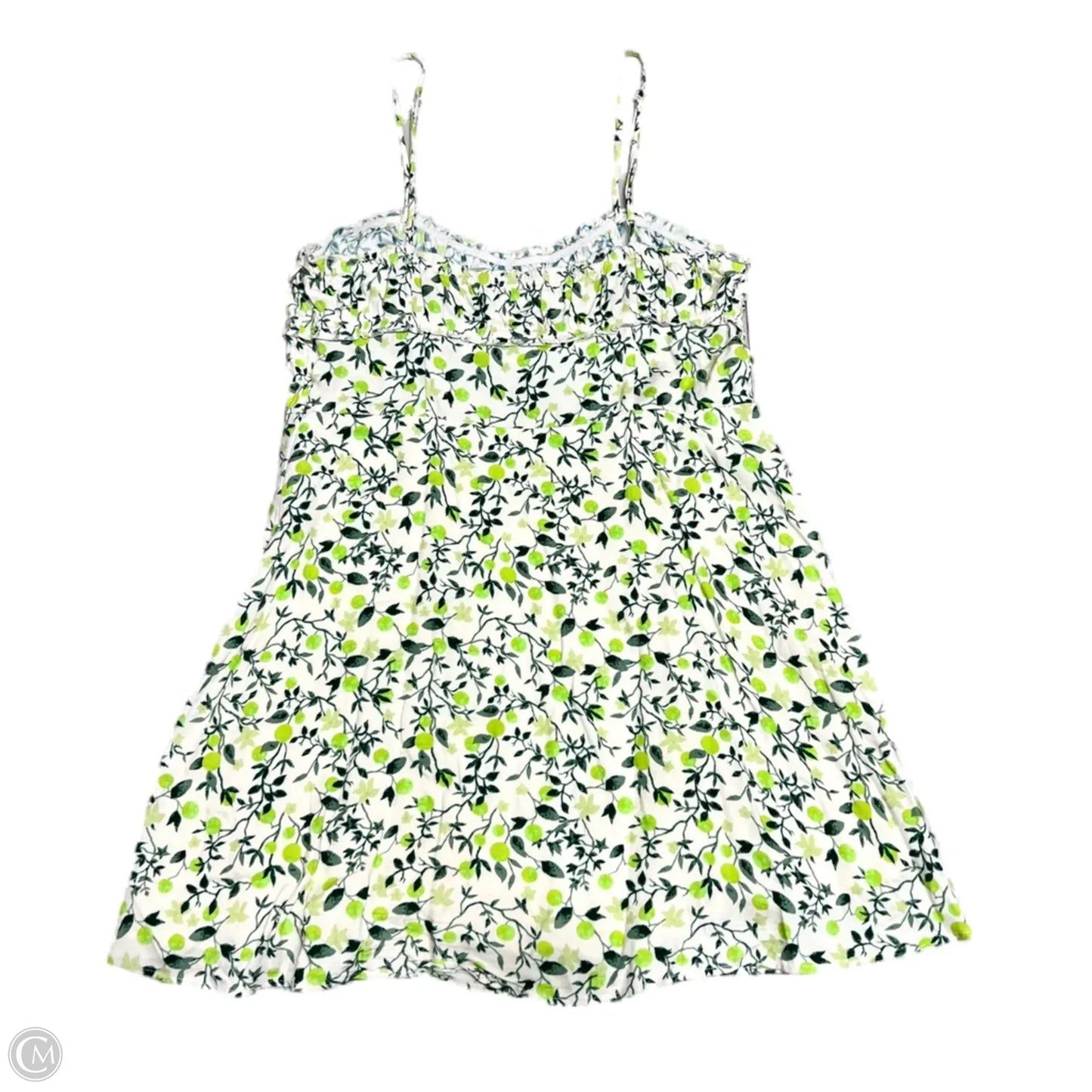 Dress Casual Short By Urban Outfitters In Cream & Green, Size: L