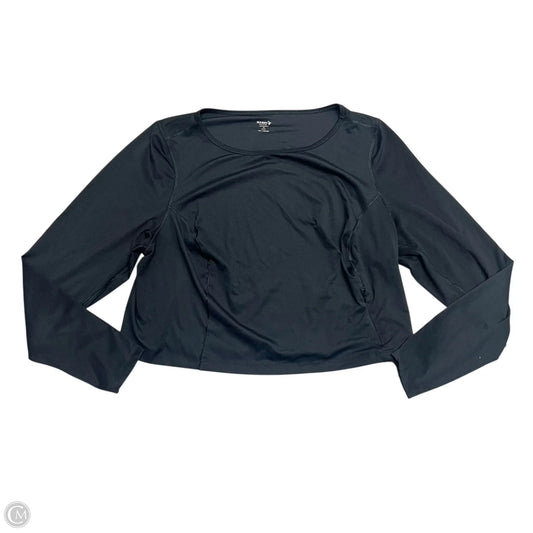 Athletic Top Long Sleeve Crewneck By Old Navy In Black, Size: 2x