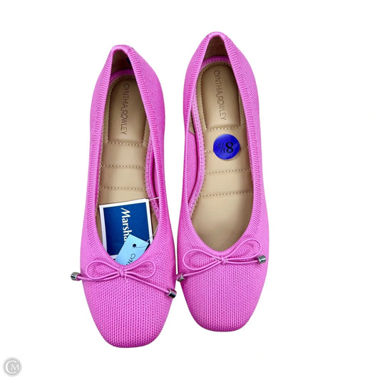 Shoes Flats By Cynthia Rowley In Pink, Size: 8.5
