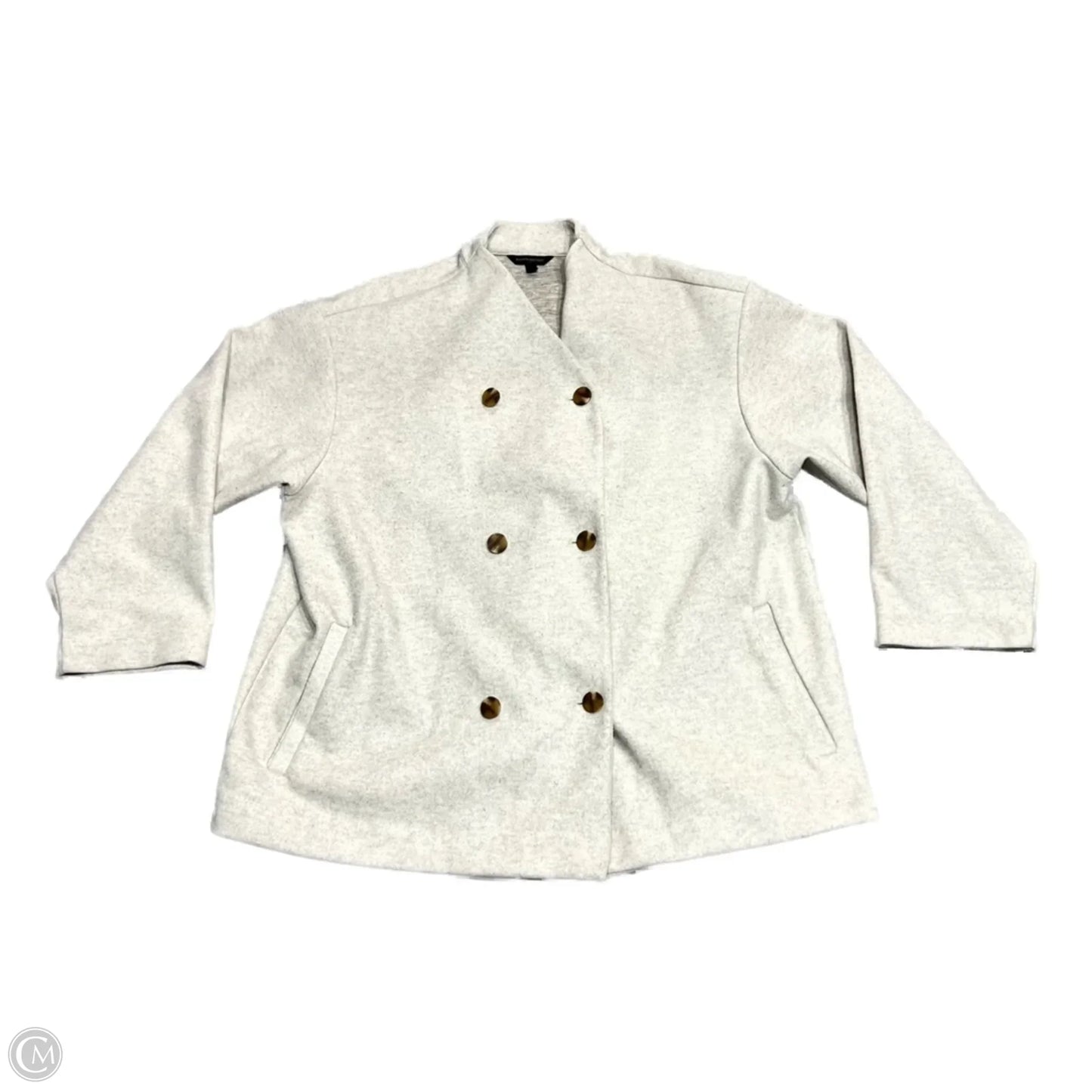 Coat Peacoat By Banana Republic In Beige, Size: Xl