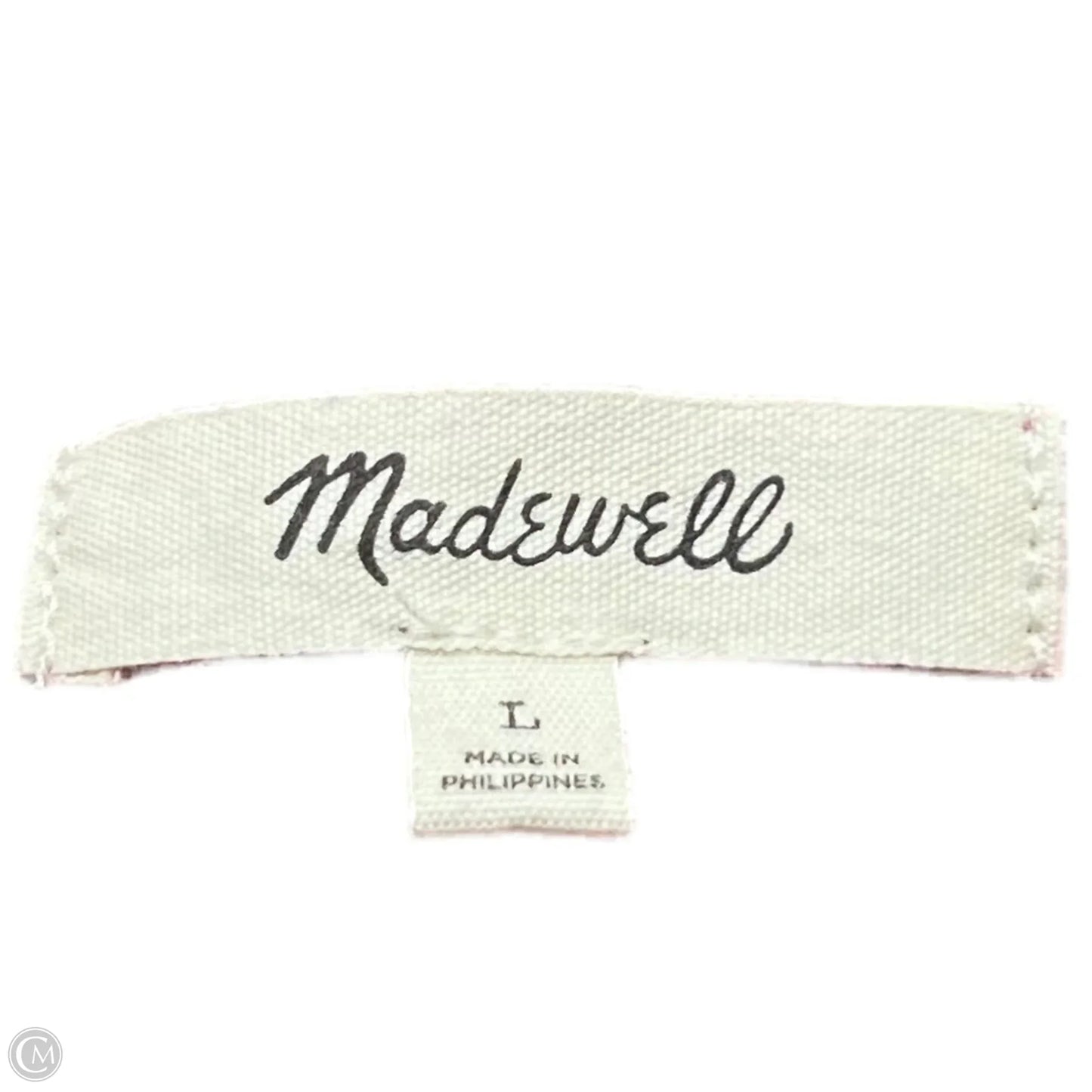 Top Sleeveless By Madewell In Pink, Size: L