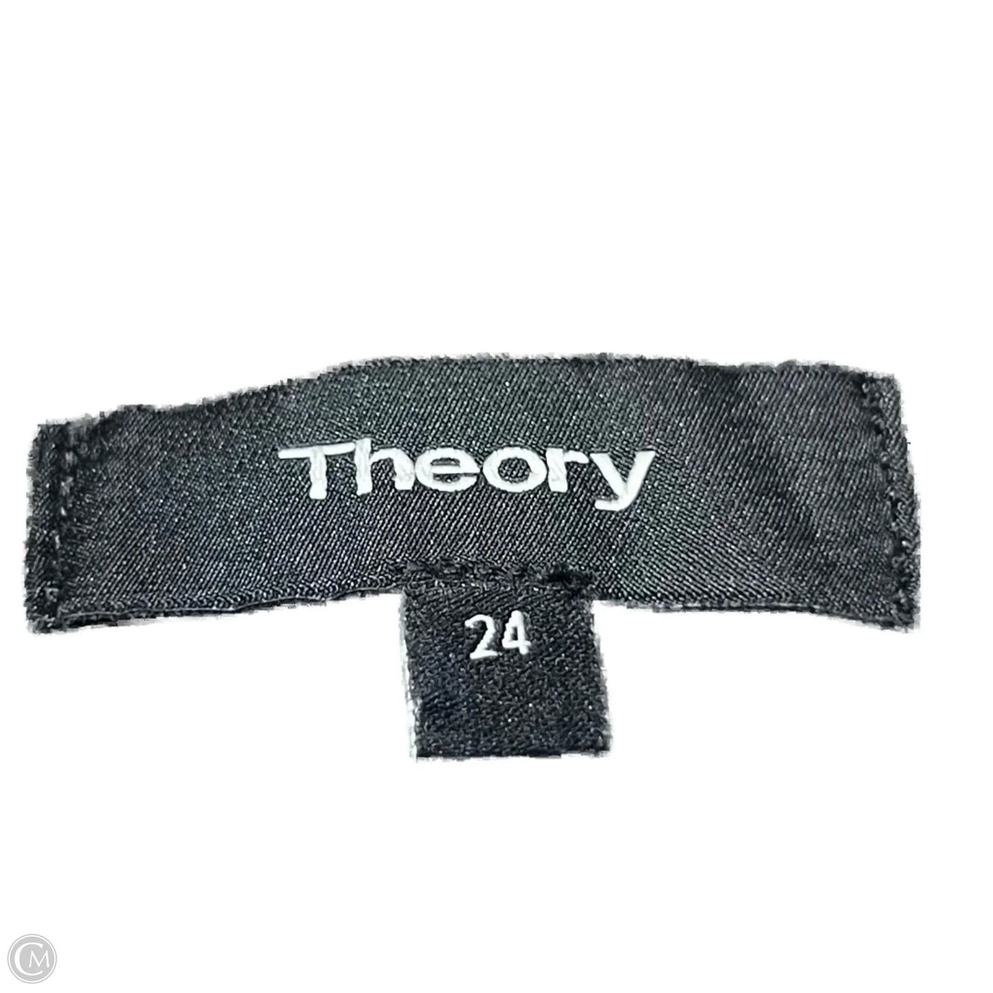 Jeans Straight By Theory In Grey Denim, Size: 0