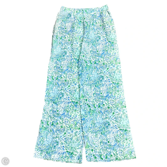 Pants Designer By Lilly Pulitzer In Blue & Green, Size: 4
