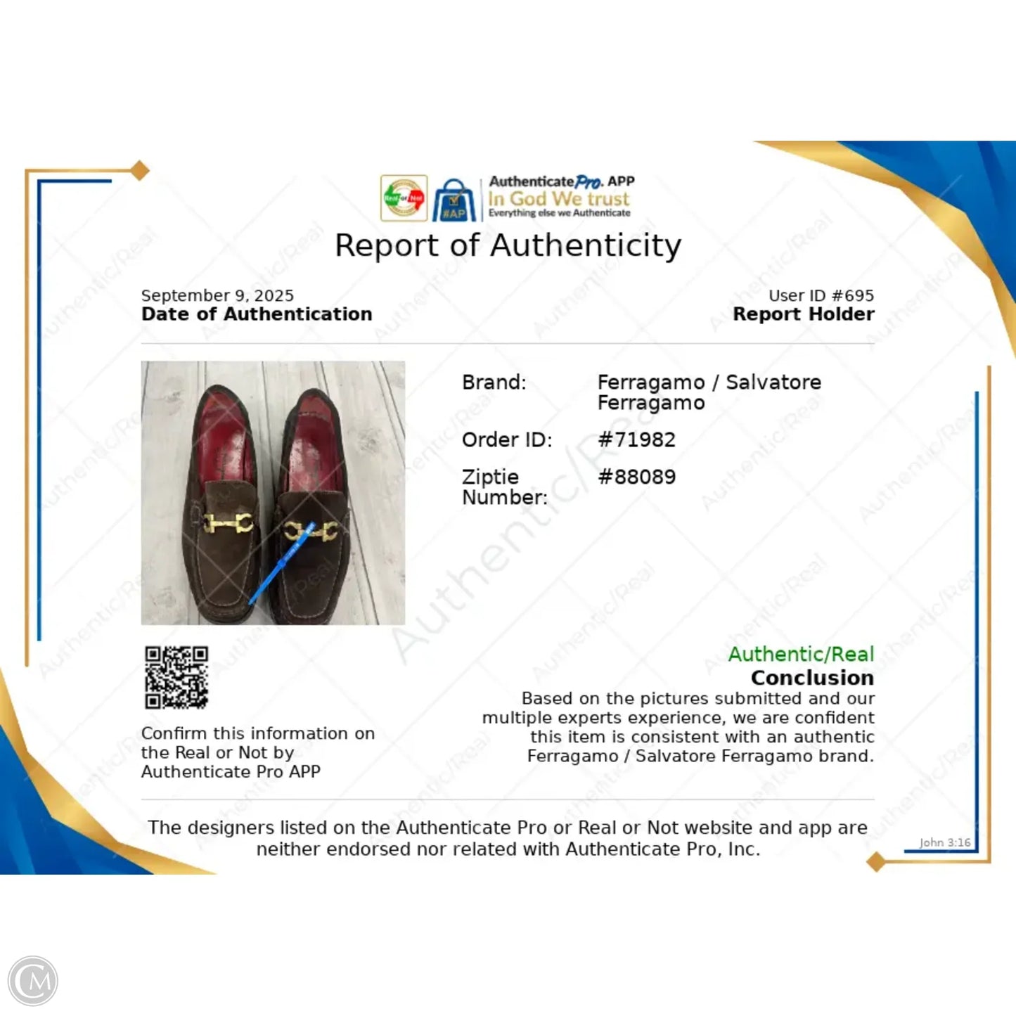 Shoes Luxury Designer By Ferragamo In Brown, Size: 9