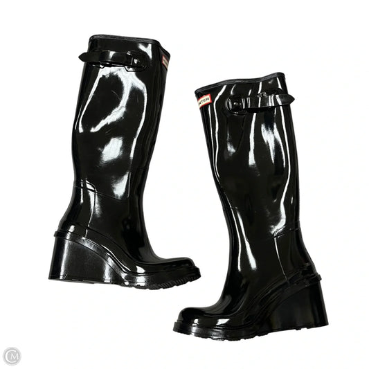 Boots Rain By Hunter In Black, Size: 7