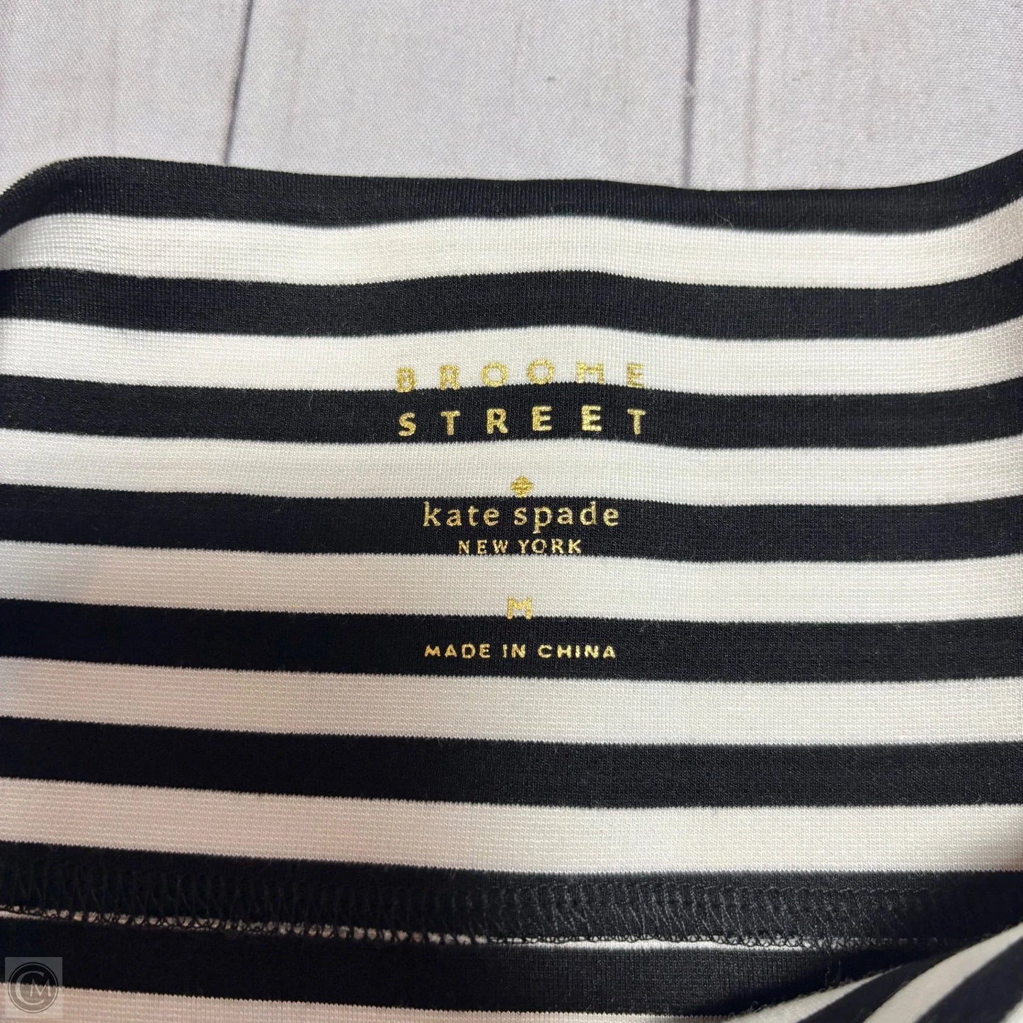 Dress Designer By Kate Spade In Striped Pattern, Size: M