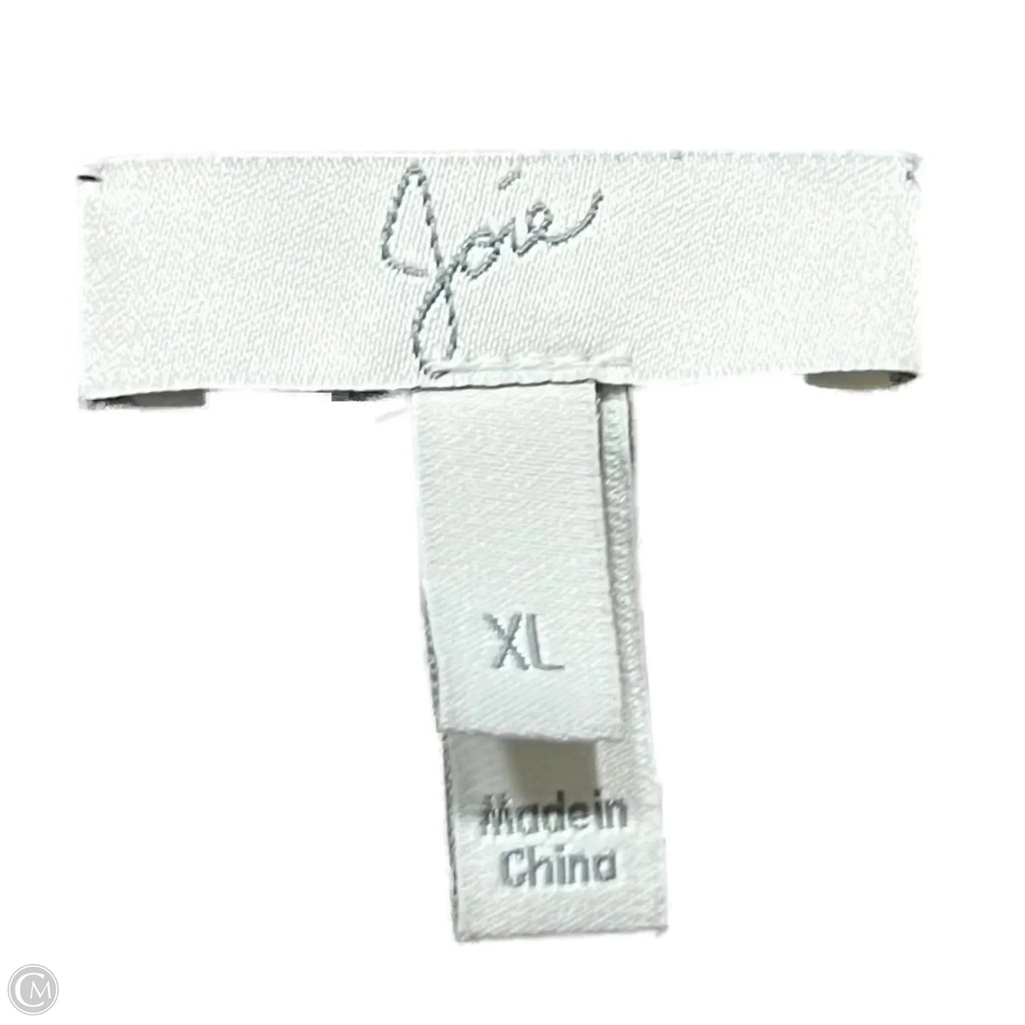 Top Short Sleeve By Joie In Black & Yellow, Size: Xl