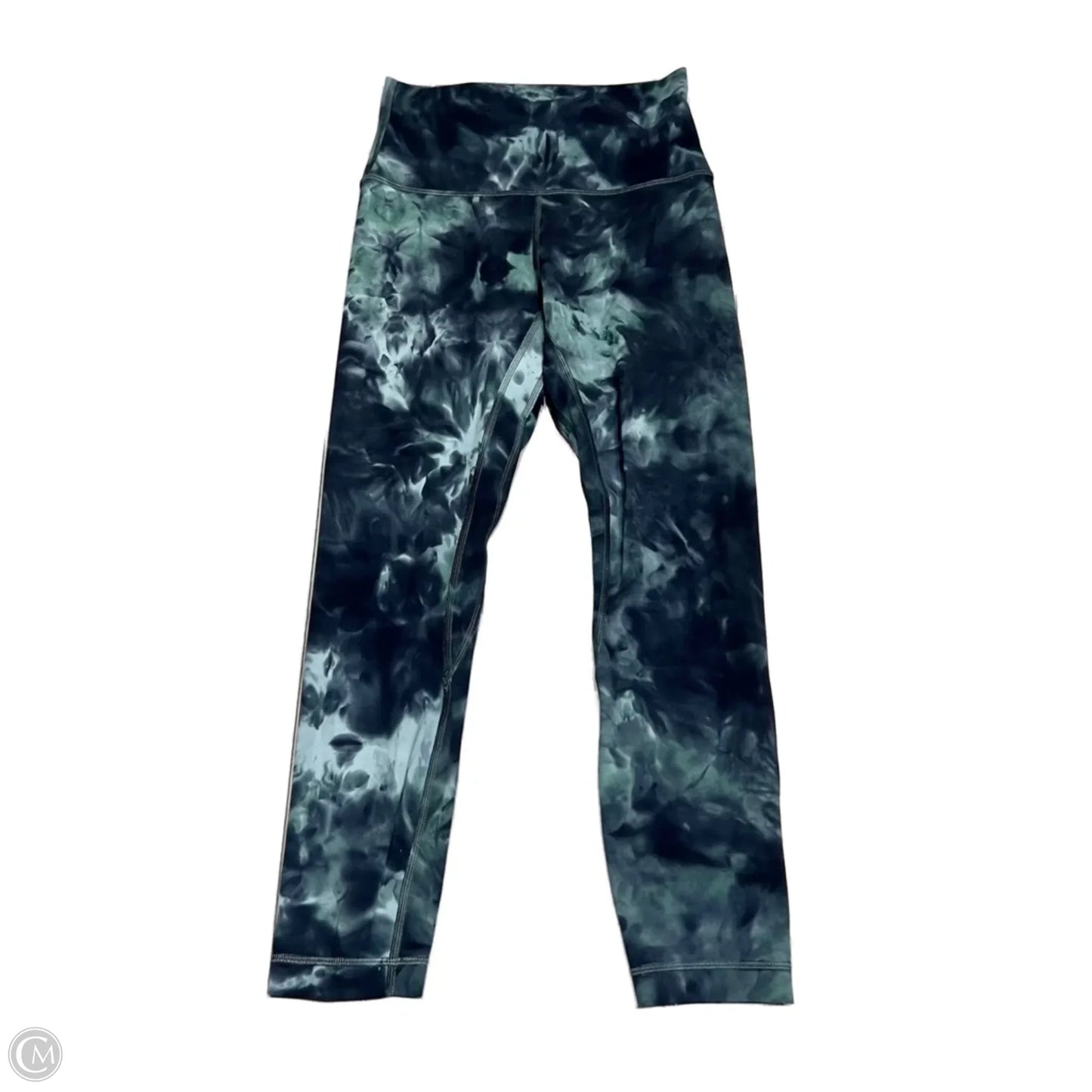 Athletic Leggings By Lululemon In Blue & Grey, Size: 4