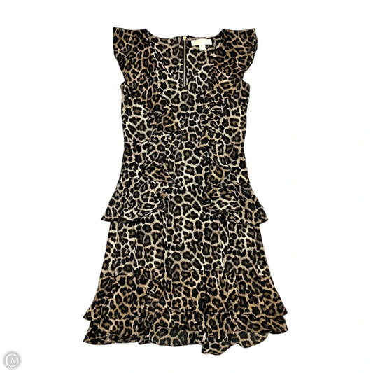 Dress Casual Short By Michael By Michael Kors In Leopard Print, Size: Xs