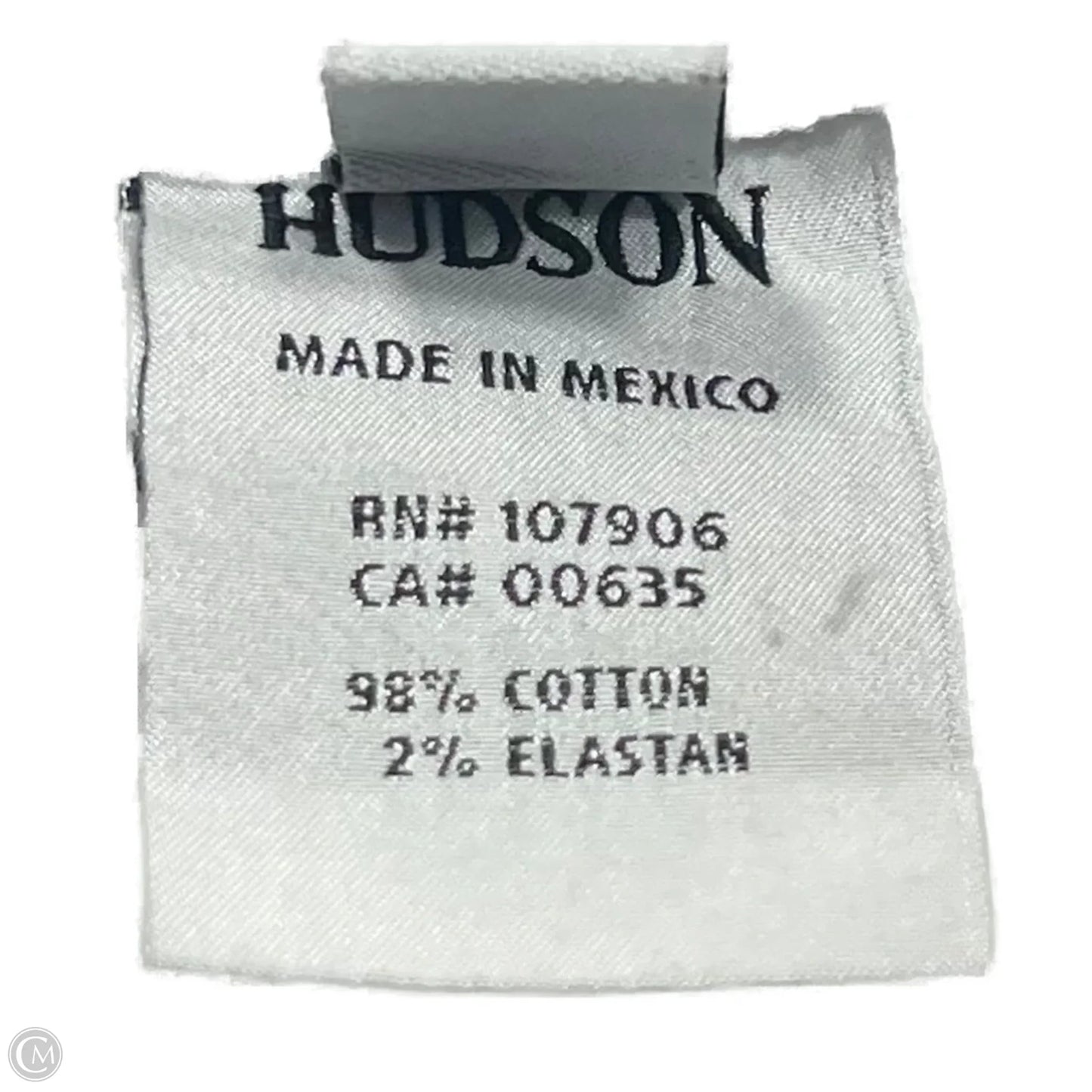 Jacket Denim By Hudson In White Denim, Size: S