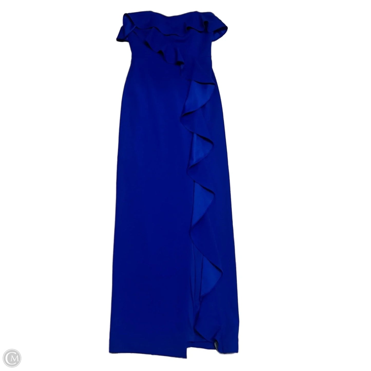 Dress Party Long By Adrianna Papell In Blue, Size: Xs