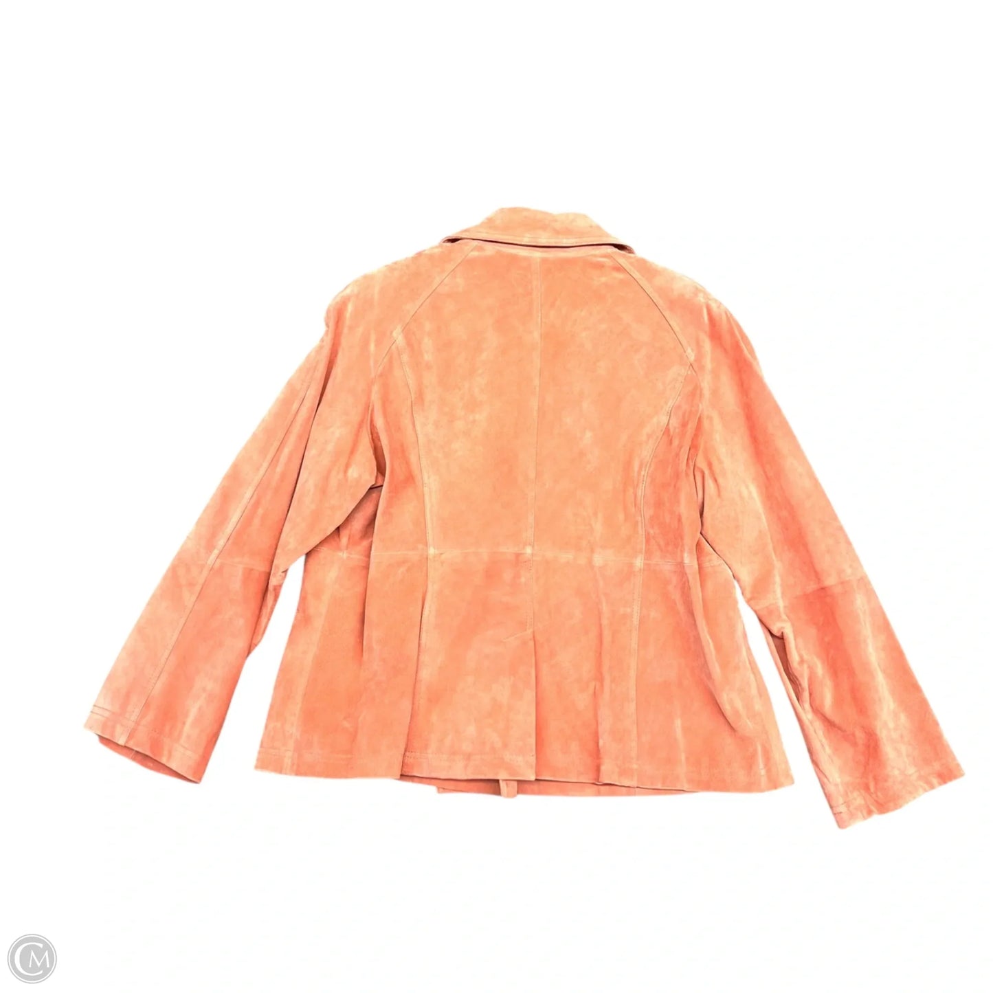 Jacket Leather By Terry Lewis In Peach, Size: 1x