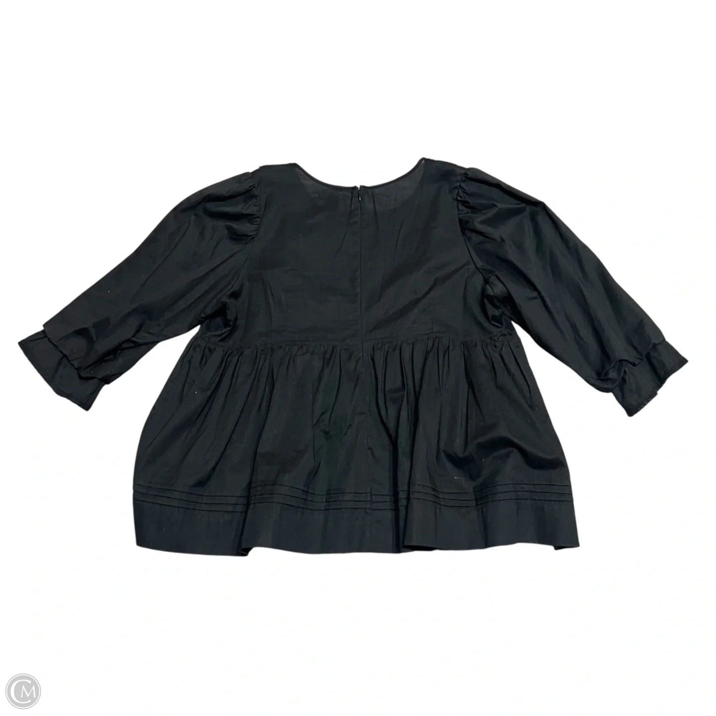 Top Short Sleeve By Bcbgmaxazria In Black, Size: Xl