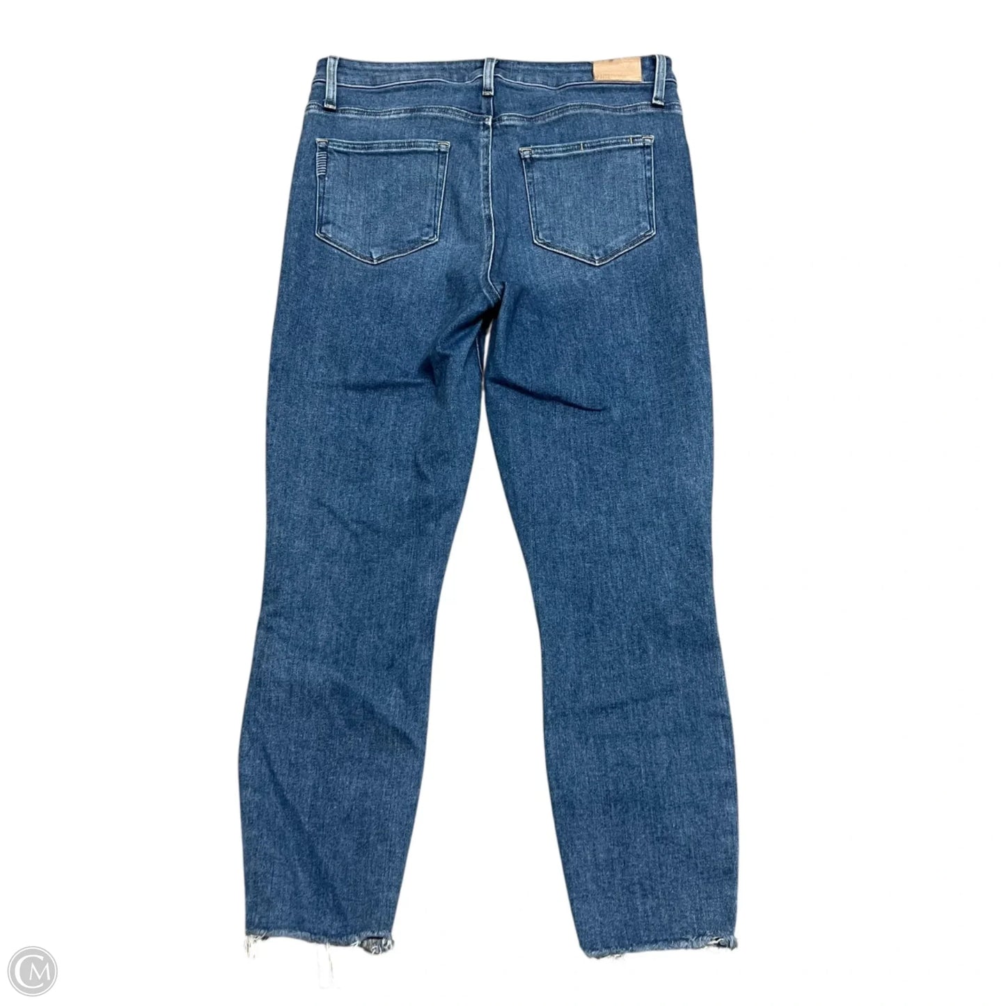 Jeans Cropped By Paige In Blue Denim, Size: 14