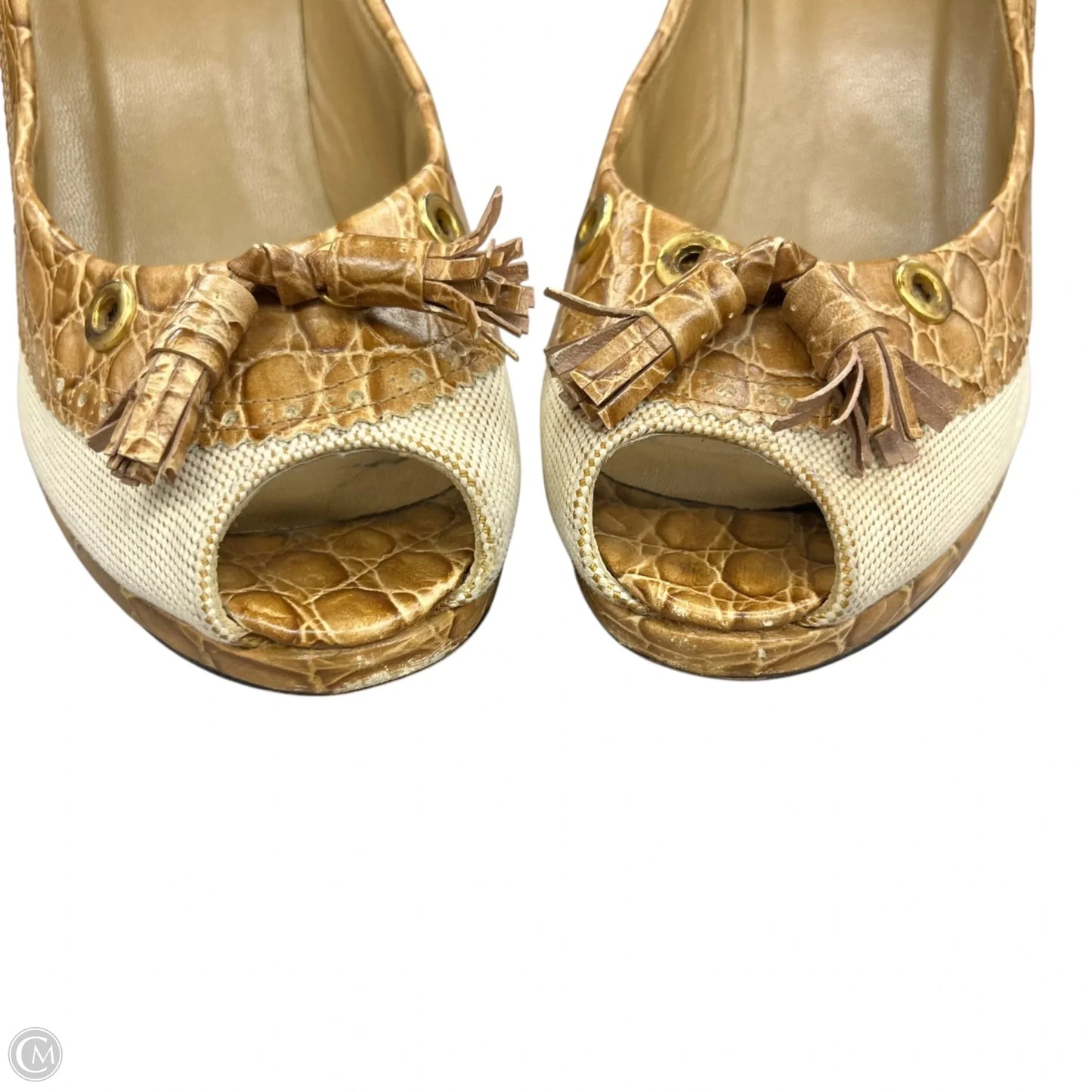 Sandals Designer By Stuart Weitzman In Tan, Size: 9