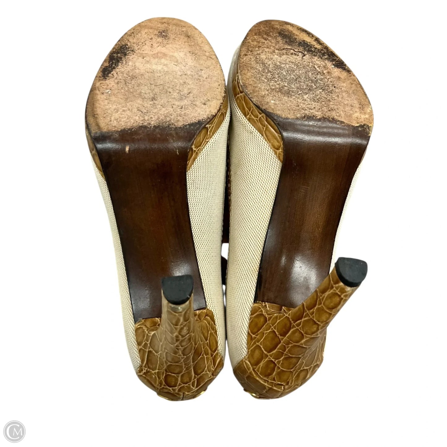 Sandals Designer By Stuart Weitzman In Tan, Size: 9