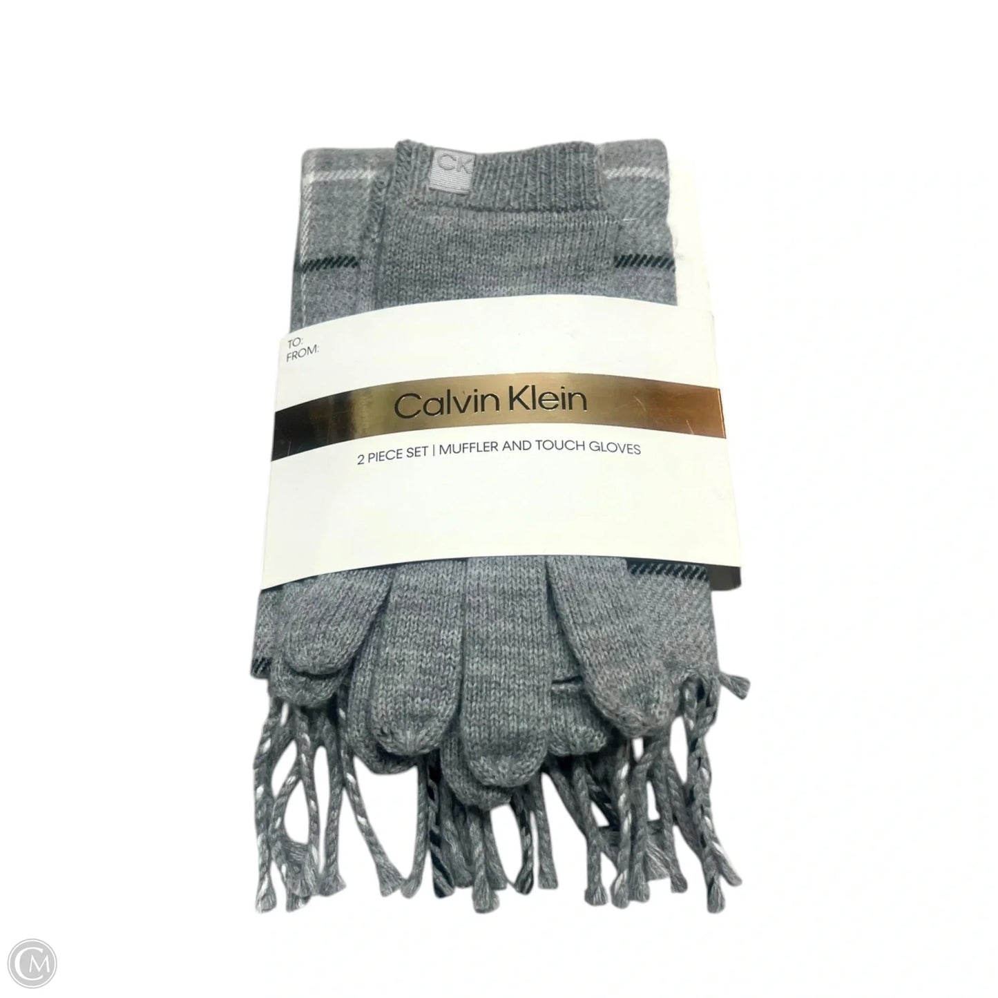 Scarf Set By Calvin Klein In Grey