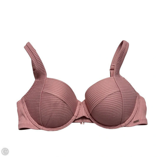 Swimsuit Top By Pink In Mauve, Size: L