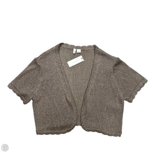 Sweater Cardigan By Moth In Taupe, Size: S