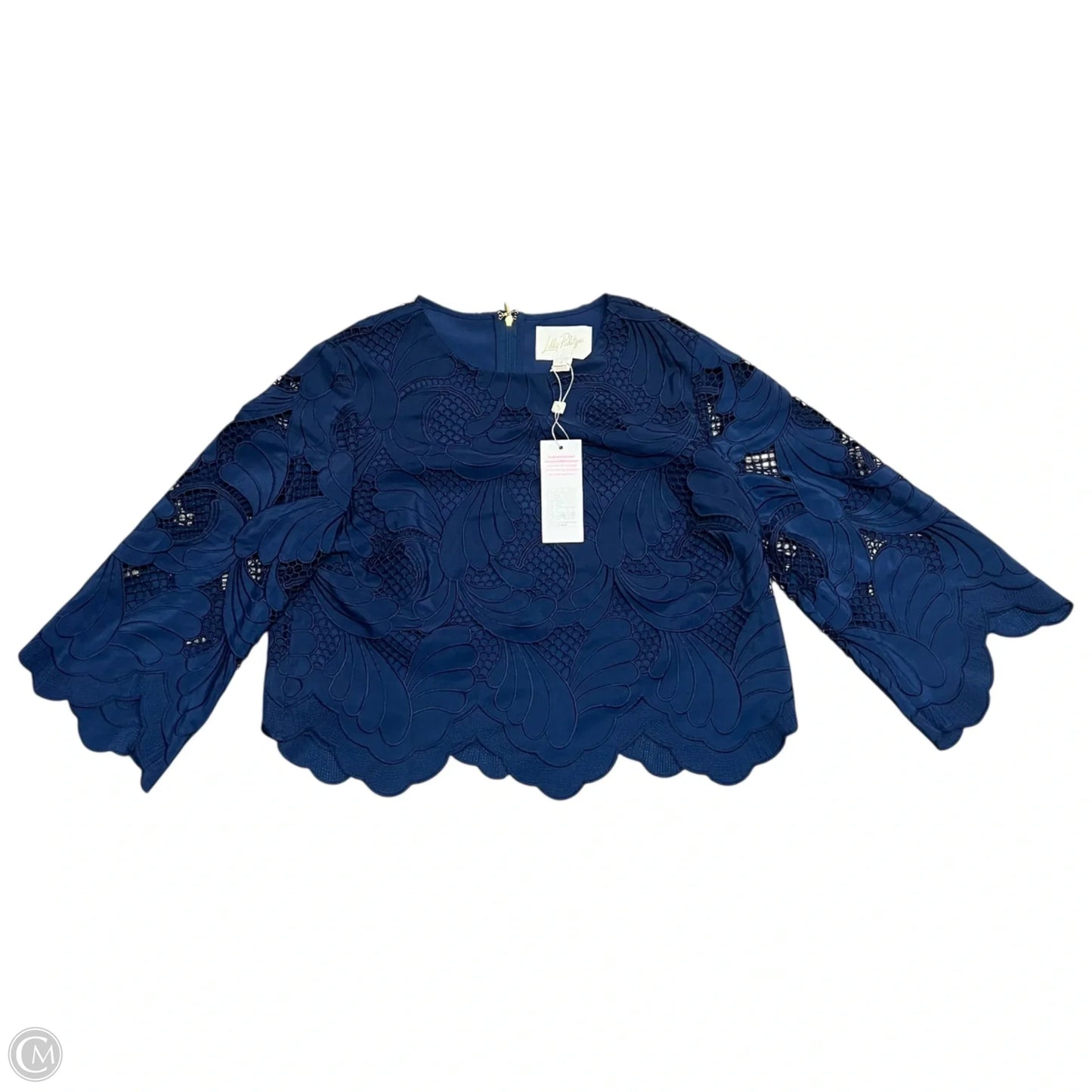Top Long Sleeve Designer By Lilly Pulitzer In Navy, Size: Xs