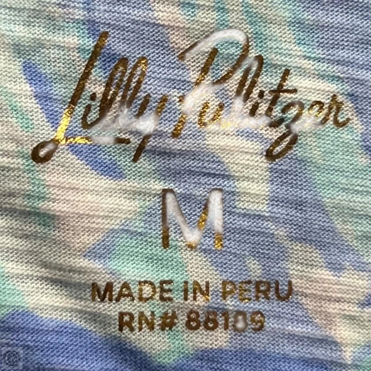 Top Sleeveless Designer By Lilly Pulitzer In Blue, Size: M