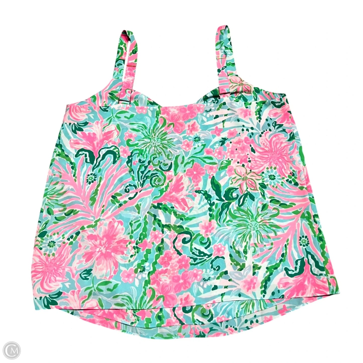 Top Sleeveless Designer By Lilly Pulitzer In Blue & Pink, Size: Xs