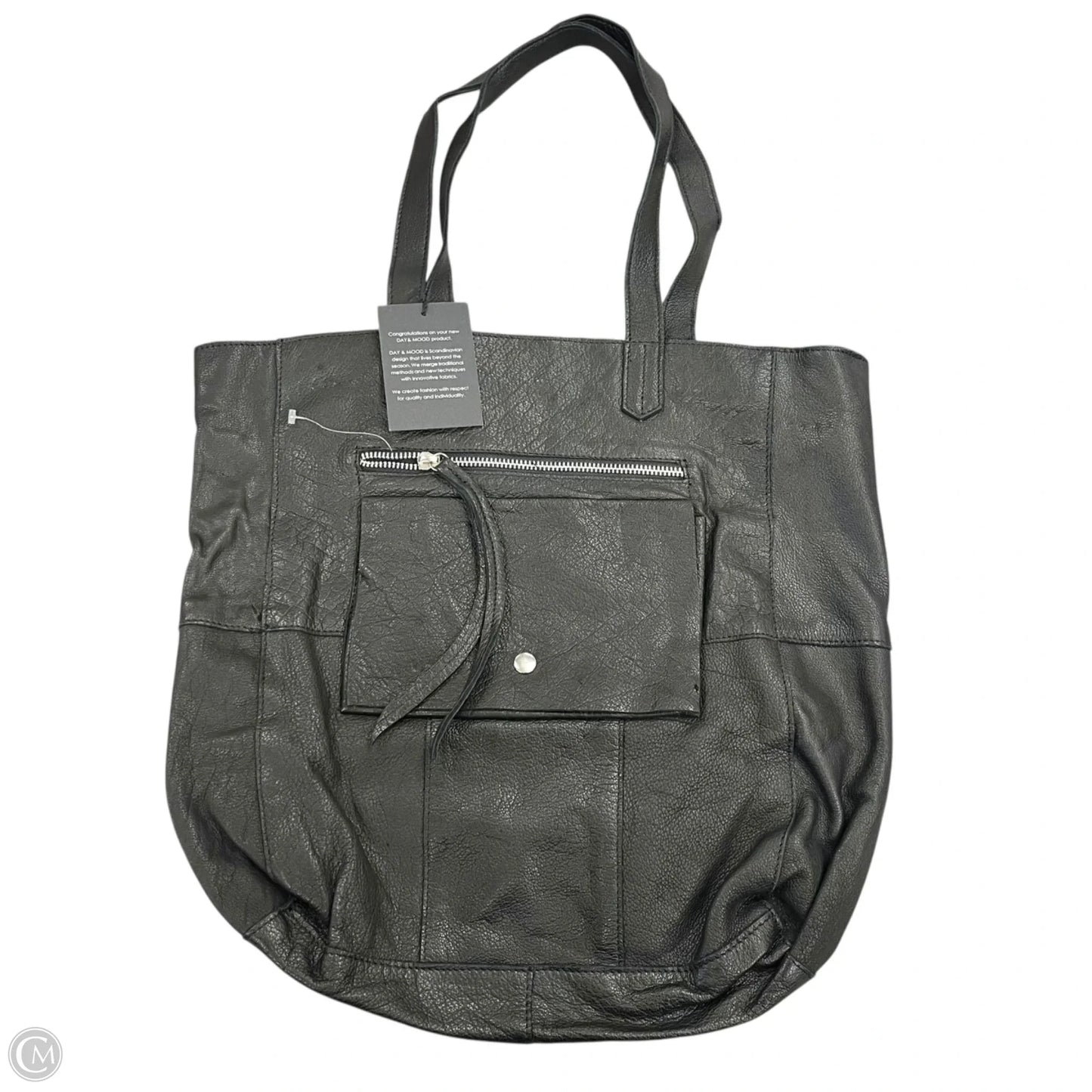 Handbag Leather By Day and Mood, Size: Medium