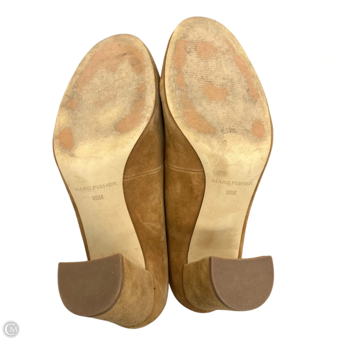 Shoes Heels Block By Marc Fisher In Tan, Size: 9.5