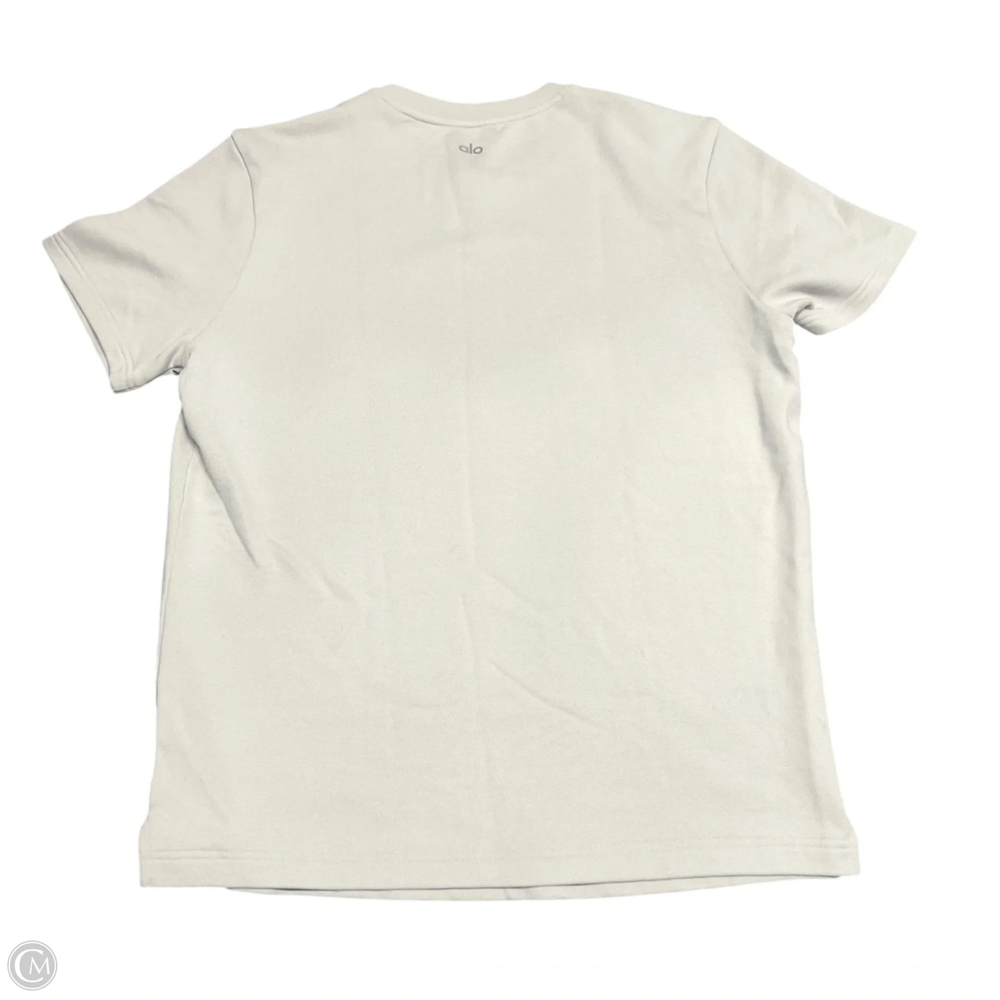 Sweater Short Sleeve By Alo In Beige, Size: M