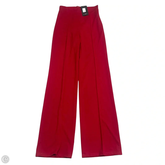 Pants Wide Leg By Fashion Nova In Red, Size: 12
