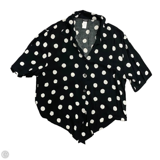 Top Short Sleeve Designer By Kate Spade In Polkadot Pattern, Size: M
