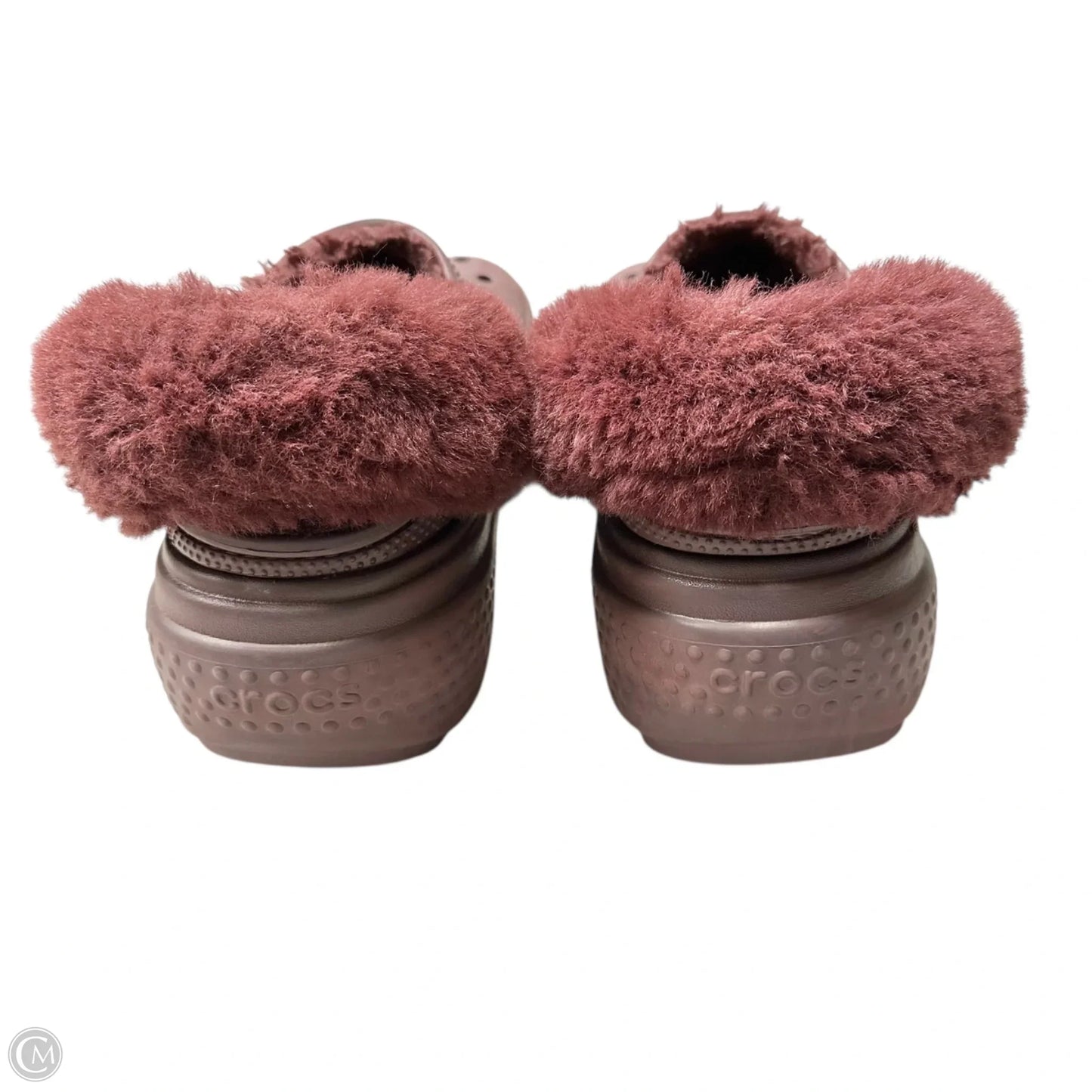 Slippers By Crocs In Maroon, Size: 9
