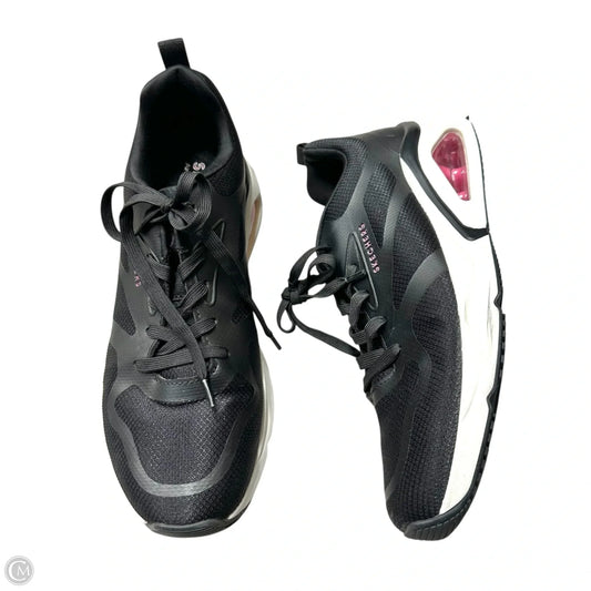 Shoes Athletic By Skechers In Black & Pink, Size: 10