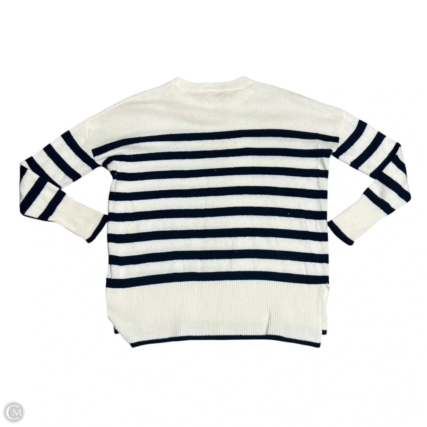 Sweater Designer By Lilly Pulitzer In Blue & Cream, Size: S