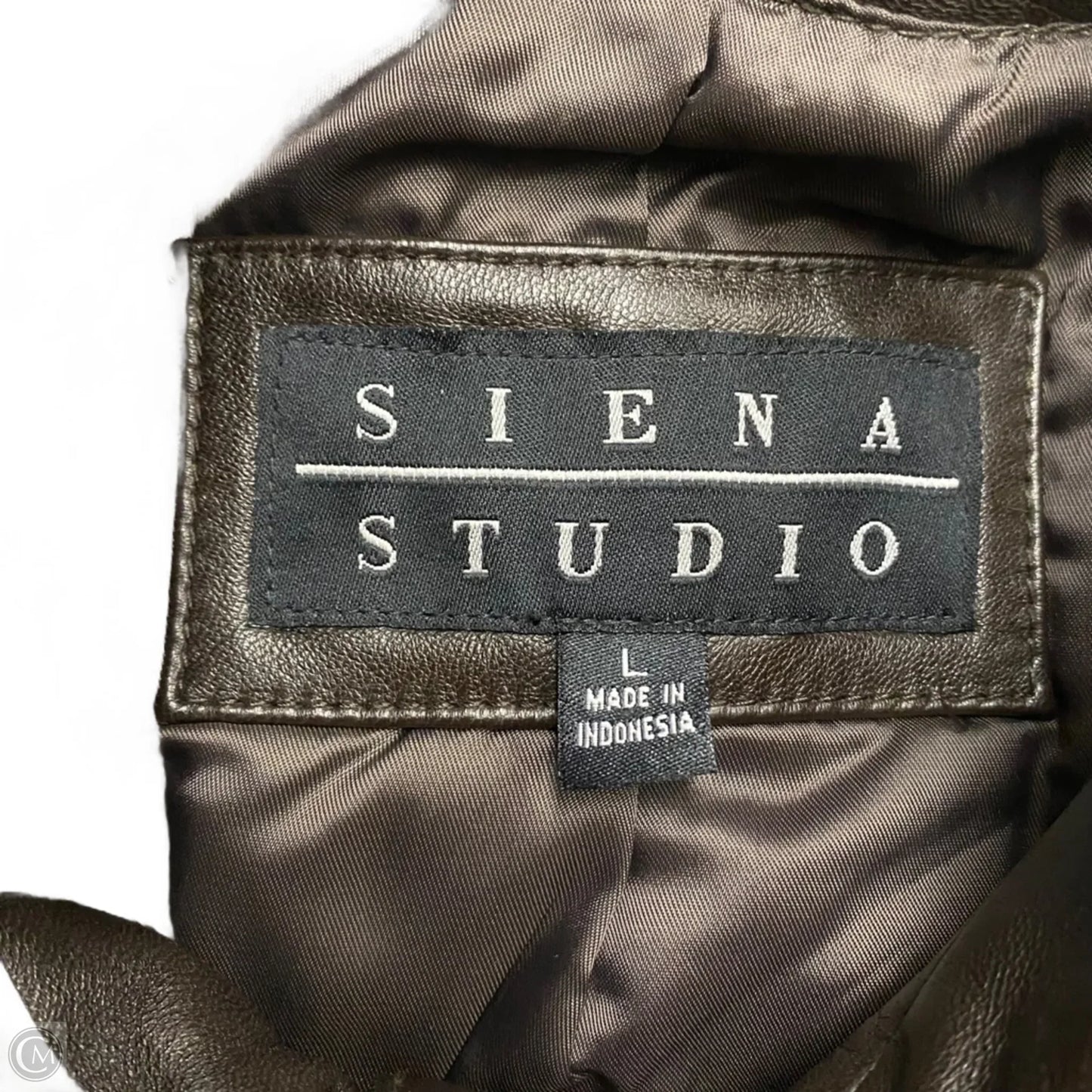 Coat Leather By Siena Studio In Brown, Size: L