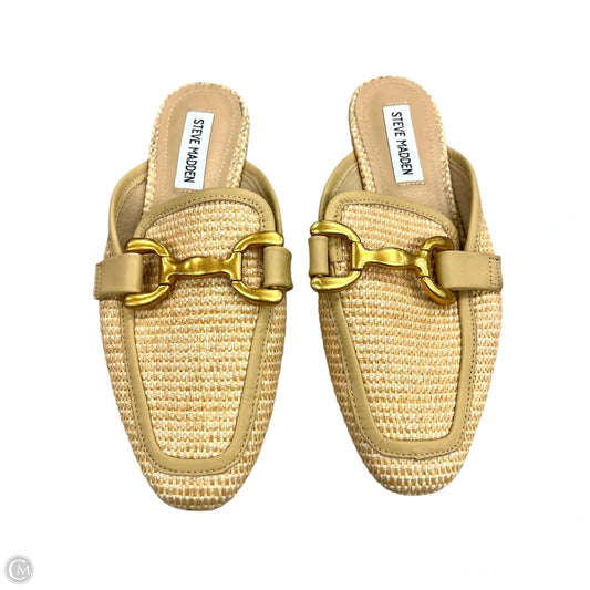 Shoes Flats By Steve Madden In Gold & Tan, Size: 6.5