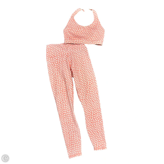 Athletic Pants 2pc By Fabletics In Orange & White, Size: Xxs