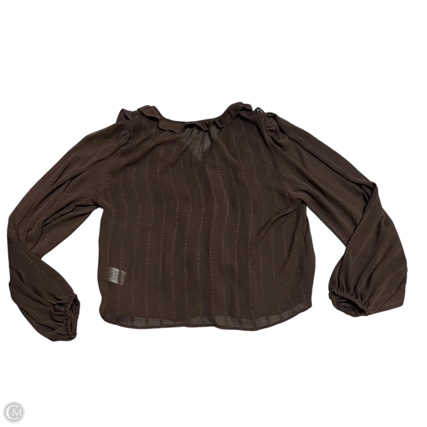 Top Long Sleeve By Joie In Brown, Size: M