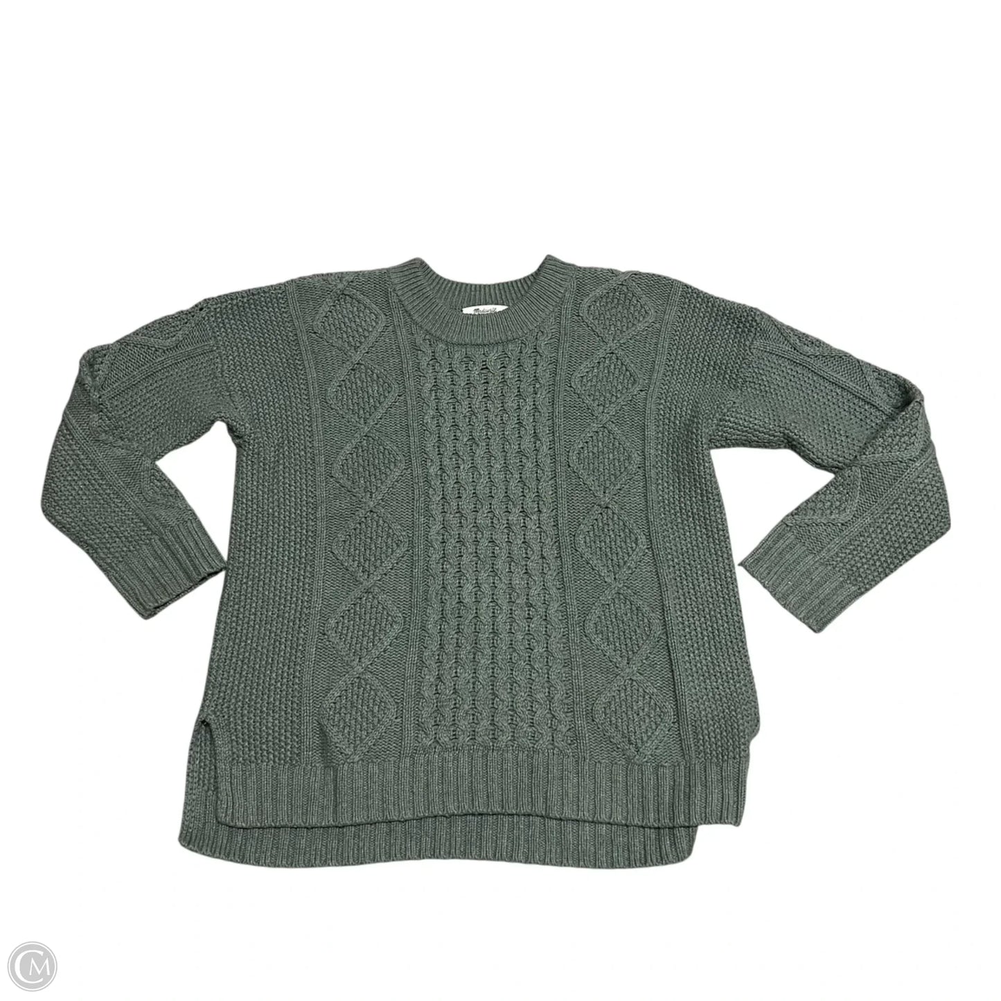 Sweatshirt Collar By Madewell In Green, Size: M