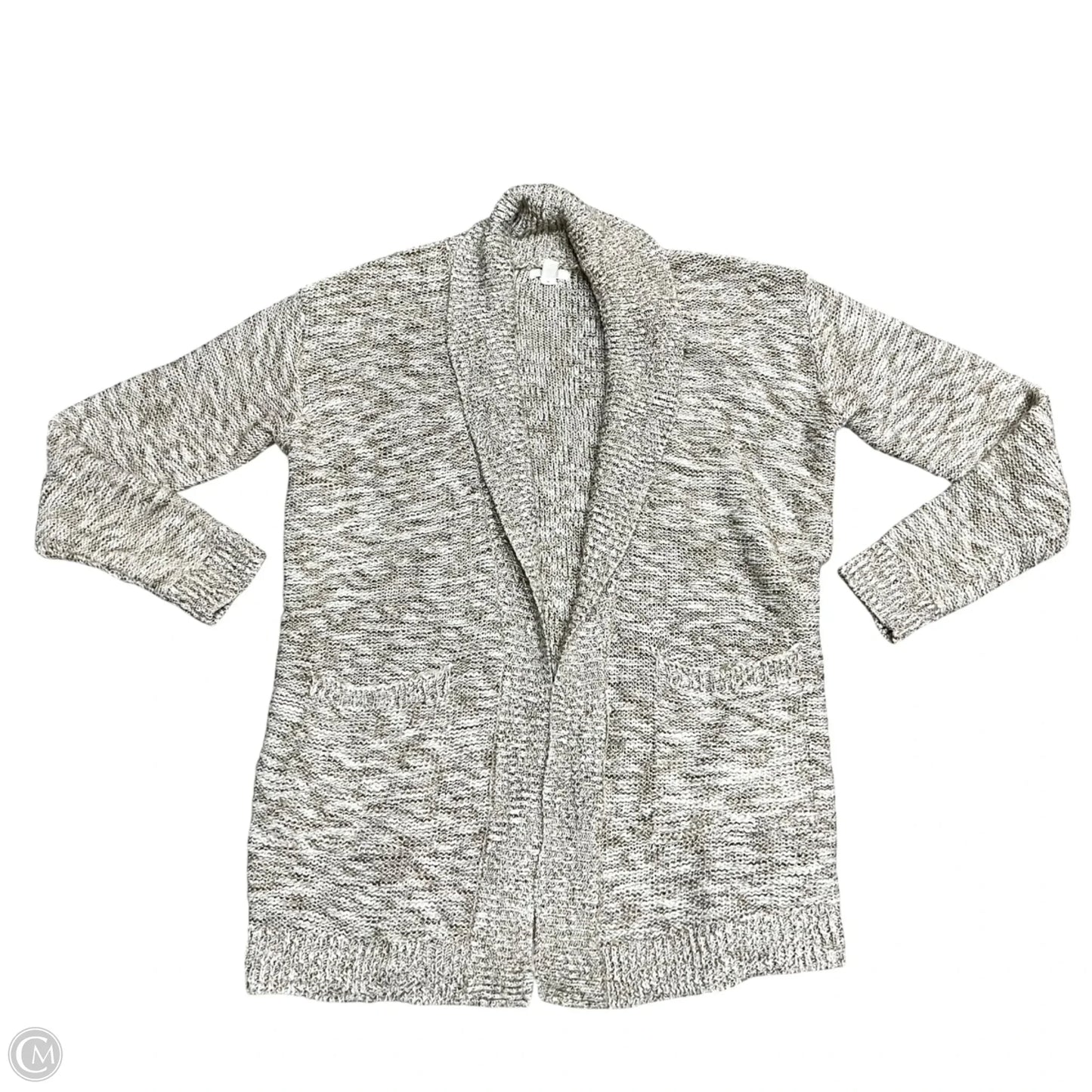 Sweater Cardigan By Bp In Tan & White, Size: S