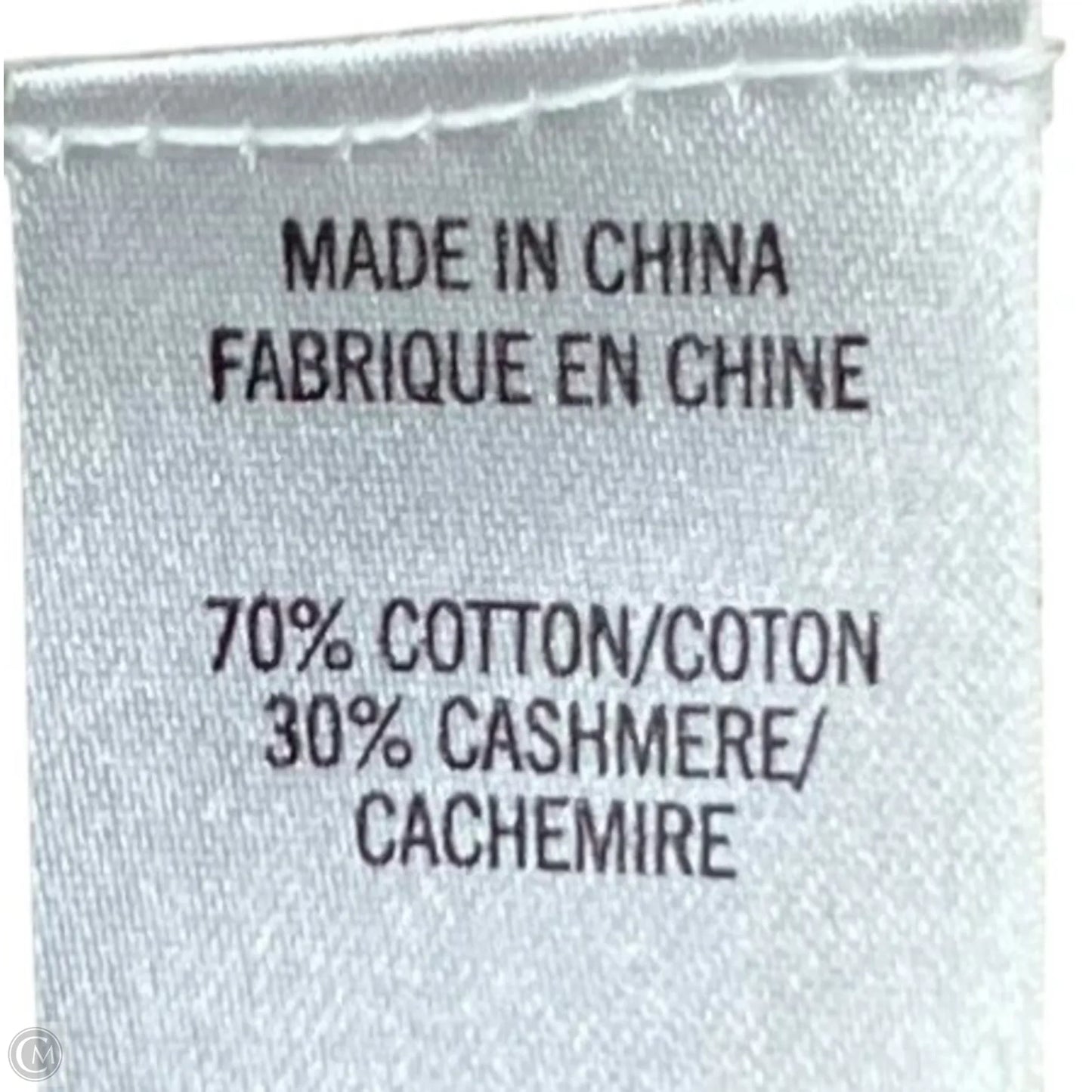 Sweater Cardigan By Theory In Grey & Yellow, Size: M