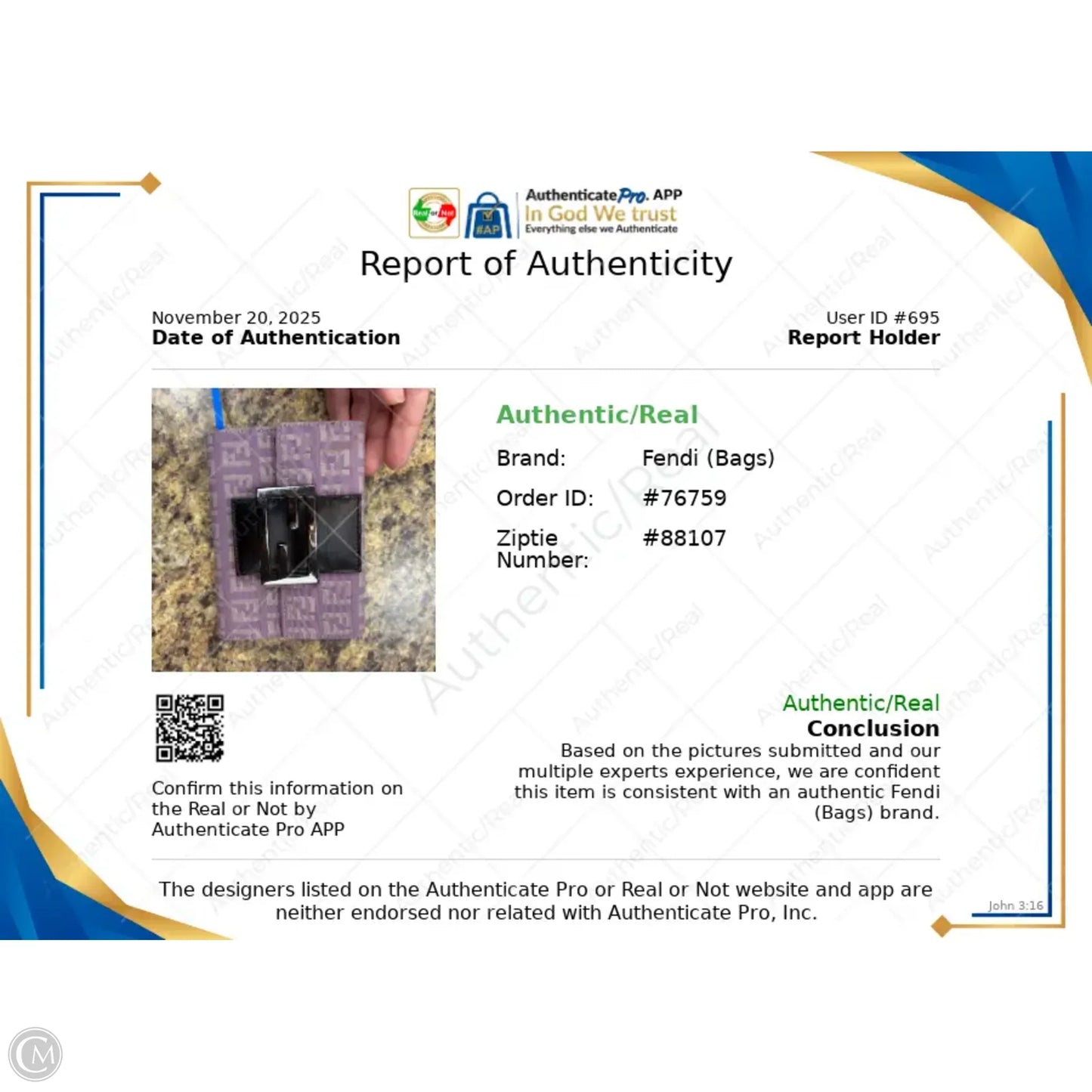 Wallet Luxury Designer By Fendi, Size: Small