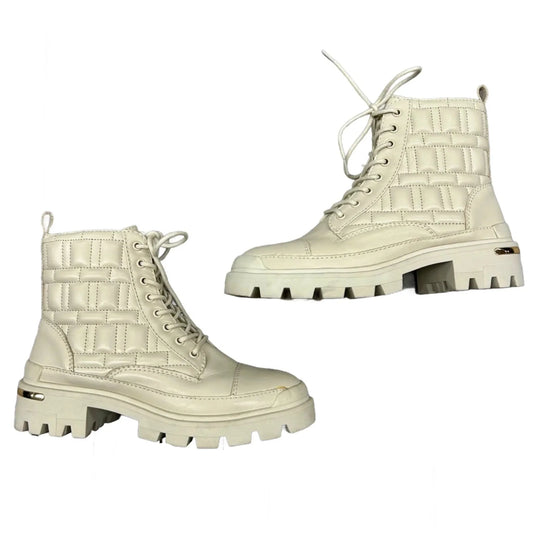 Boots Combat By Aldo In Cream, Size: 7.5