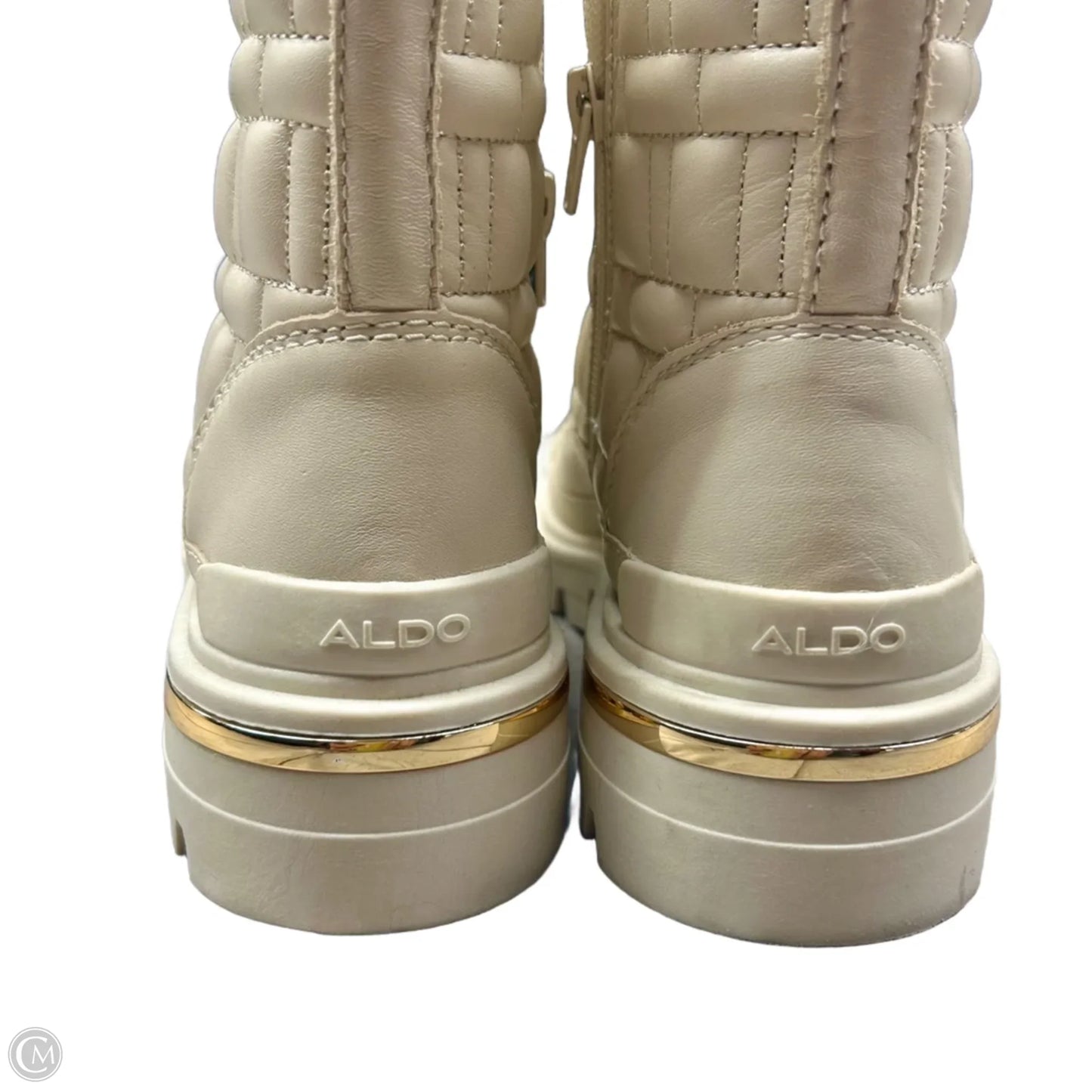 Boots Combat By Aldo In Cream, Size: 7.5