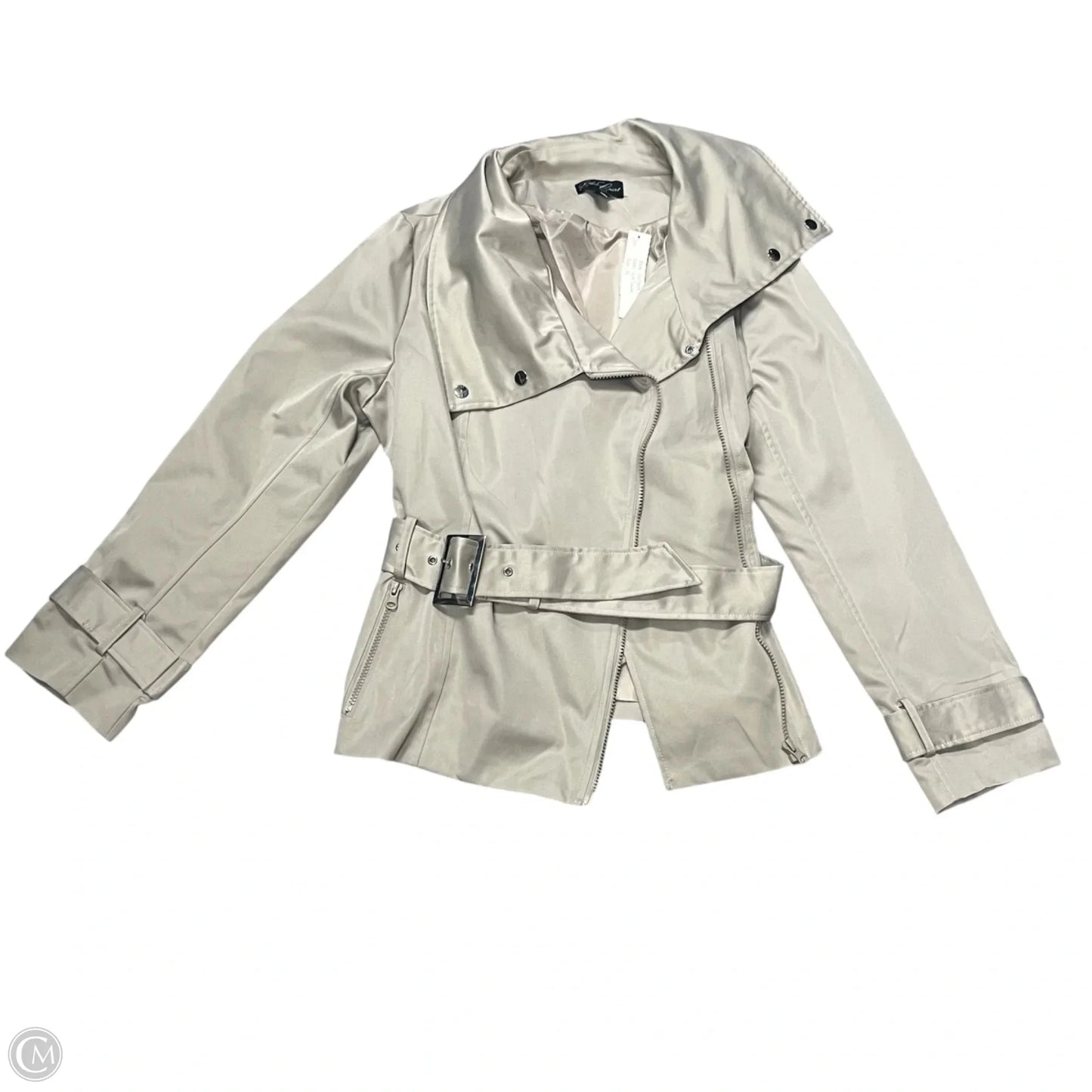 Coat Trench Coat By Eden Court In Tan, Size: Xl