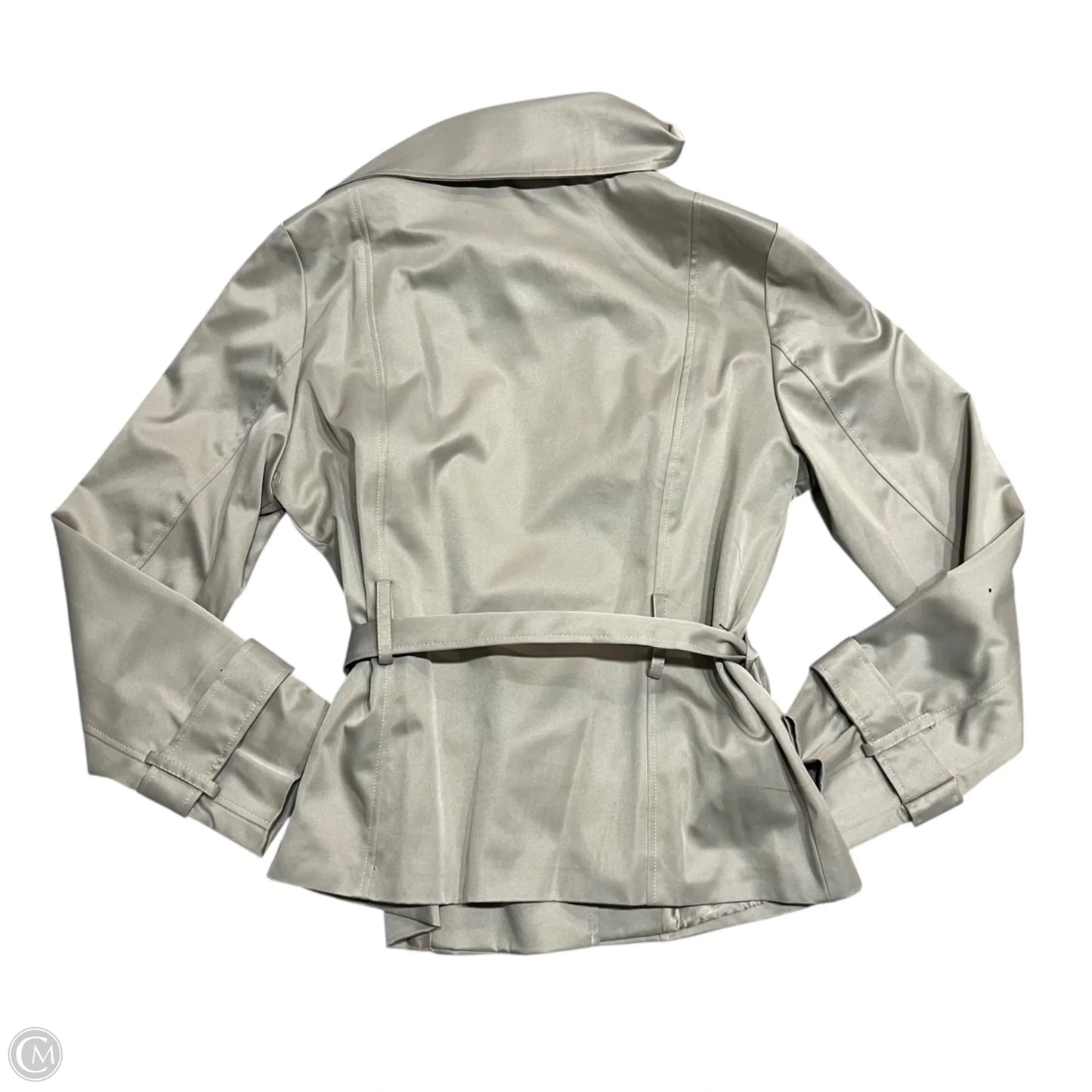 Coat Trench Coat By Eden Court In Tan, Size: L