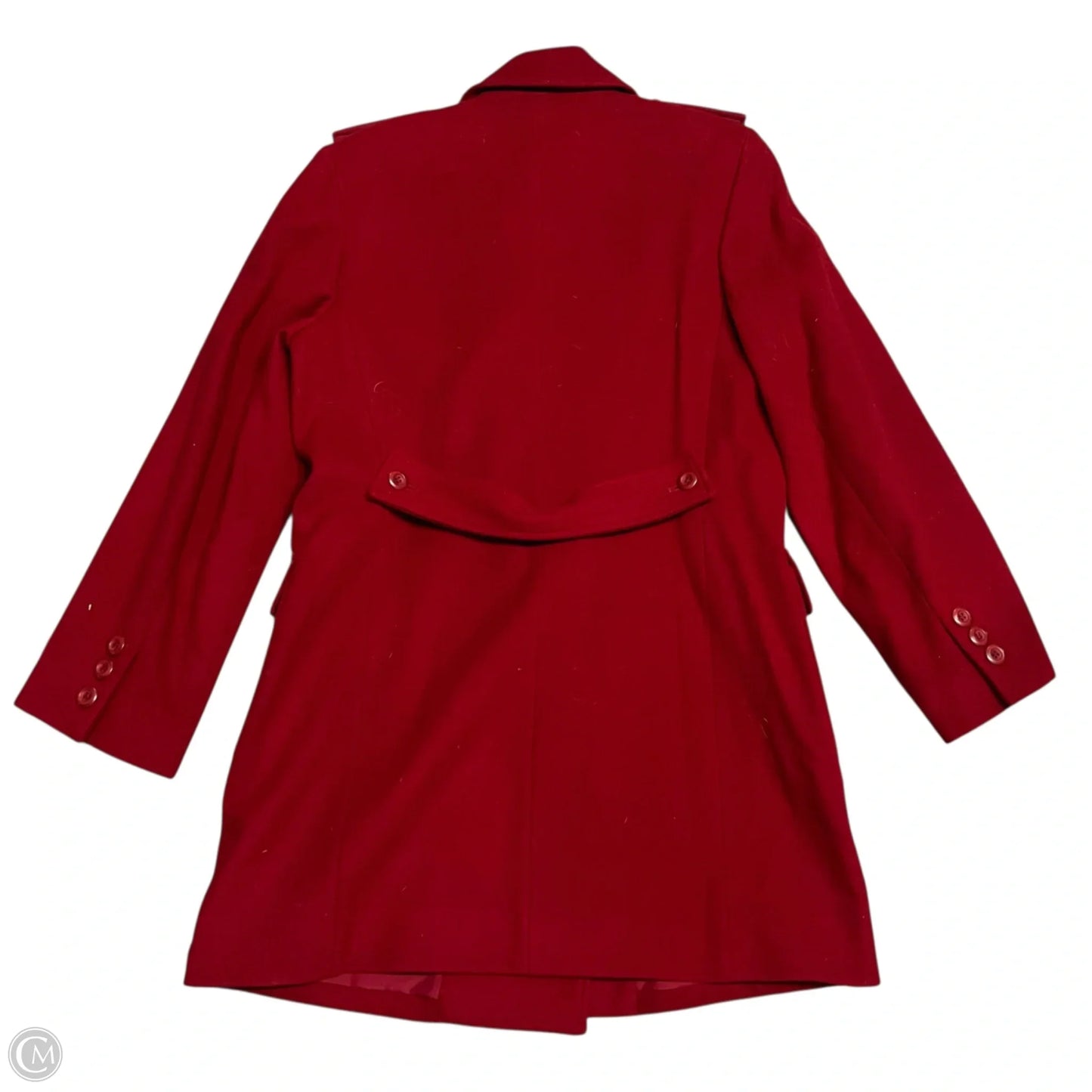 Coat Wool By Harve Bernard In Red, Size: S